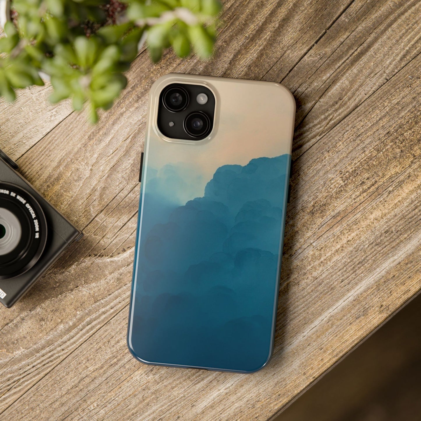 Serene Cloud Tough Phone Case - Durable Protection with Soothing Aesthetic