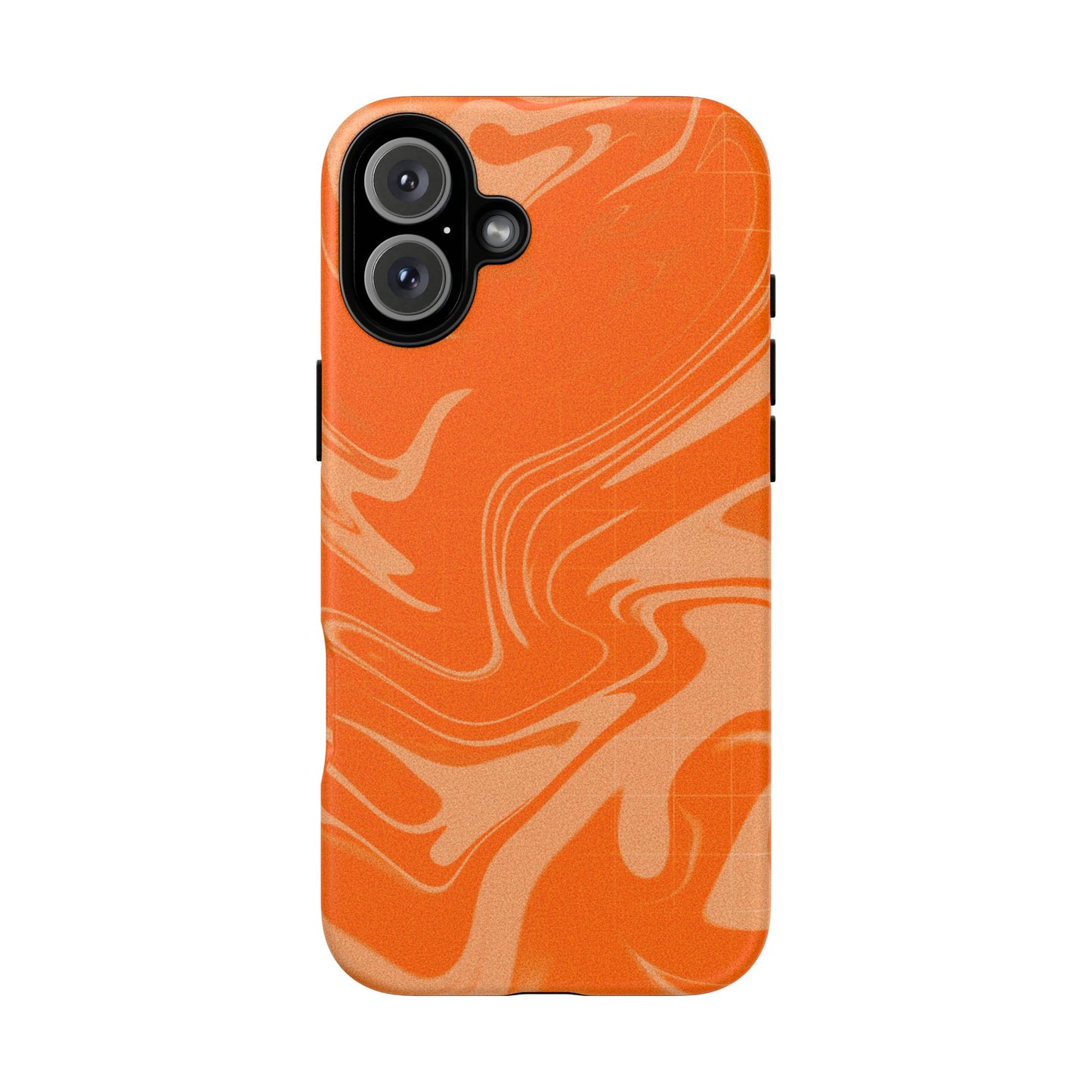 Stylish Orange Marble Phone Case - Tough Cases for Trendy Protection