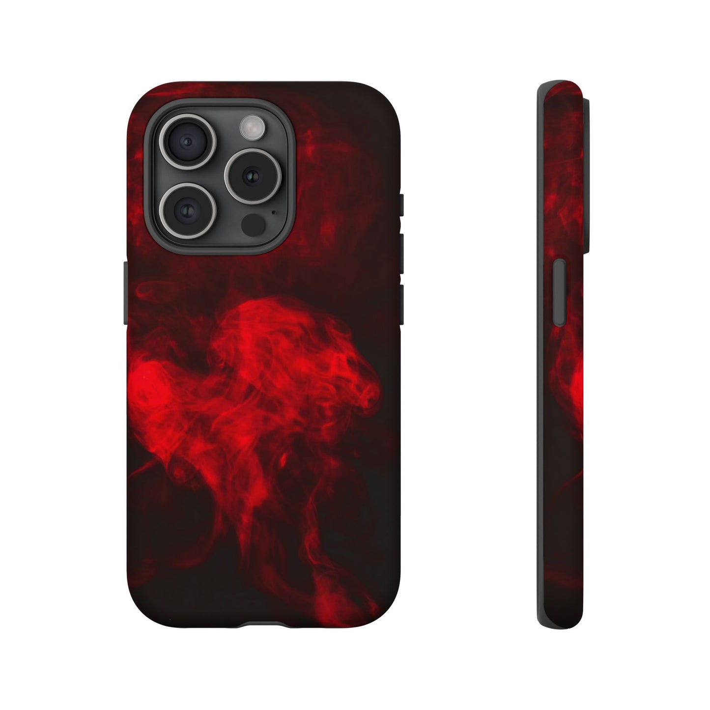 Bold Red Smoke Phone Case – Tough Cases for Protection and Style