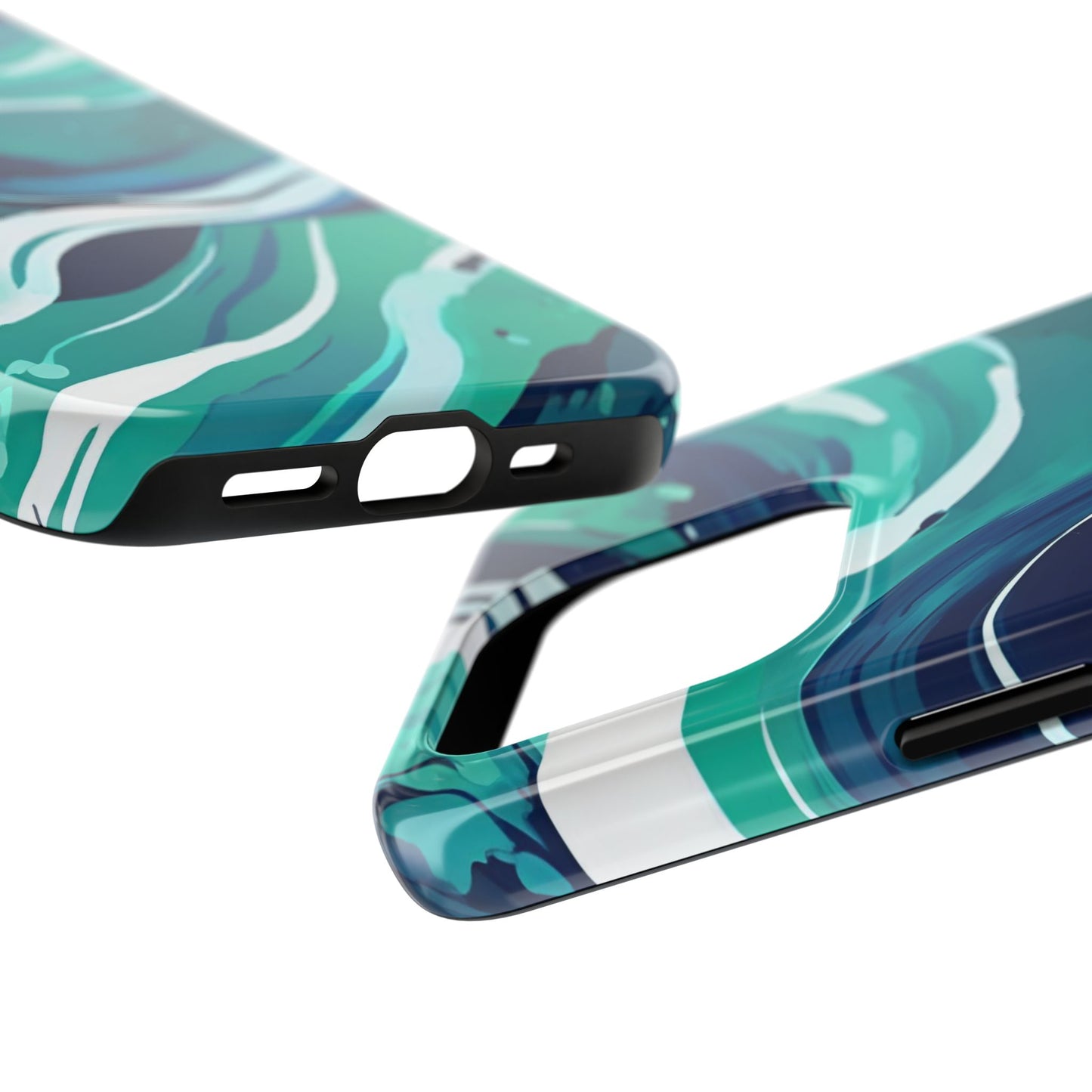 Ocean Wave Tough Phone Case - Durable Protection