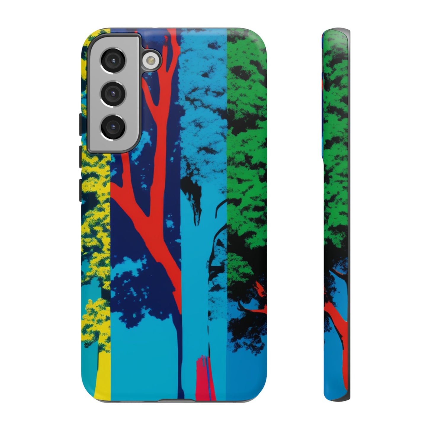 Phone Case - Colorful Forest Design Tough Case