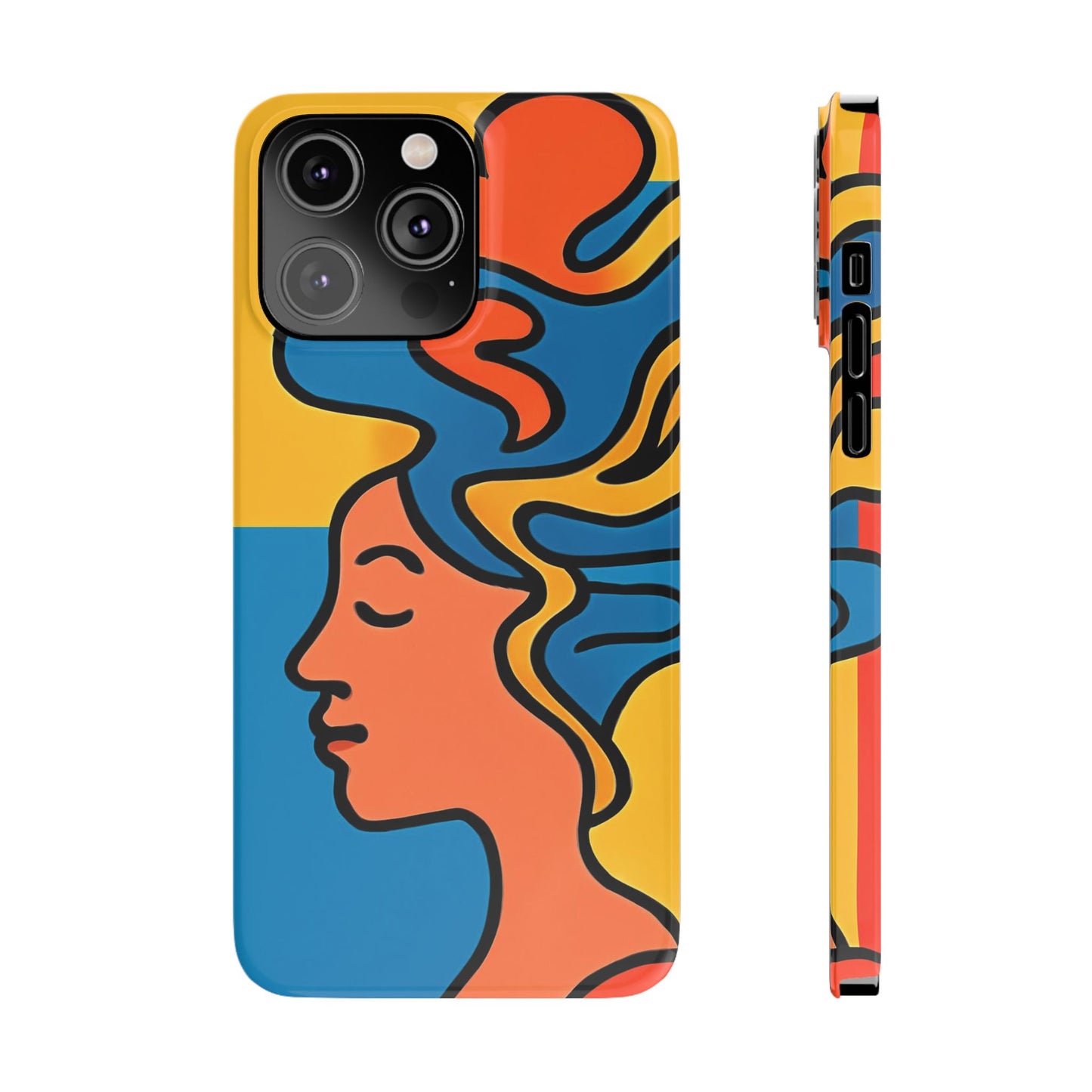 Stylish Slim Phone Cases with Colorful Abstract Design