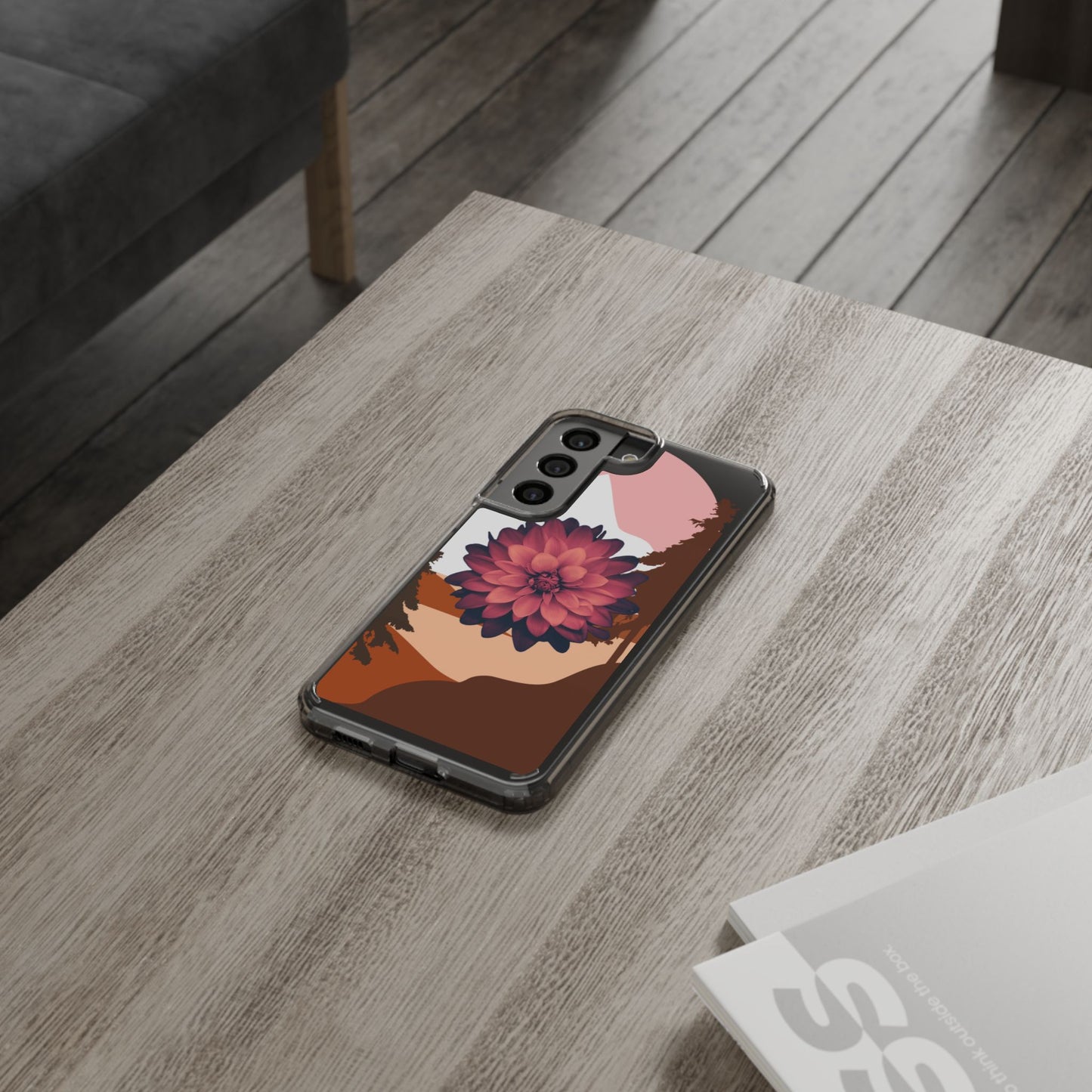 Floral Phone Case - Clear Protective Case with Flower Design