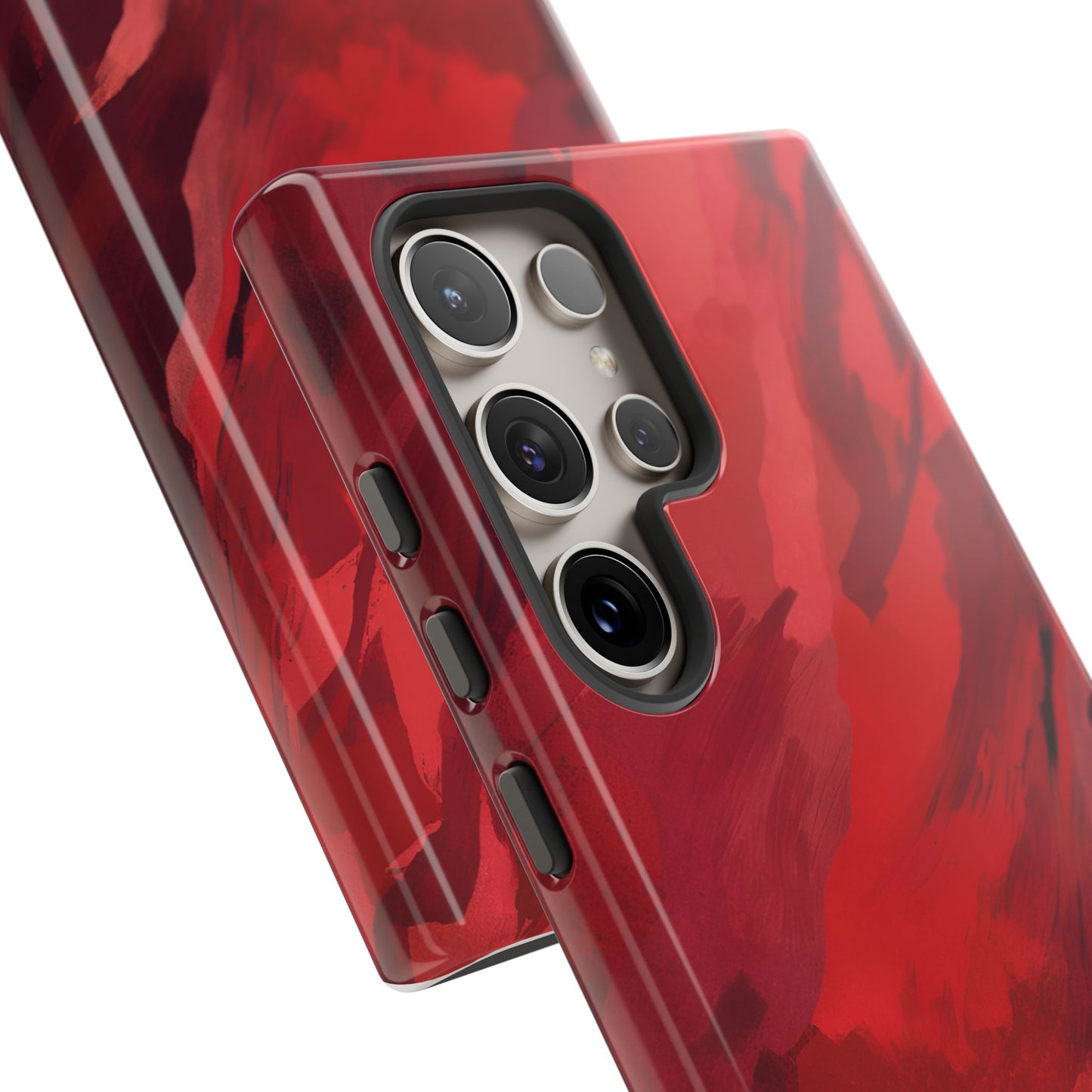 Bold Red Abstract Phone Case - Stylish Protection for Your Phone