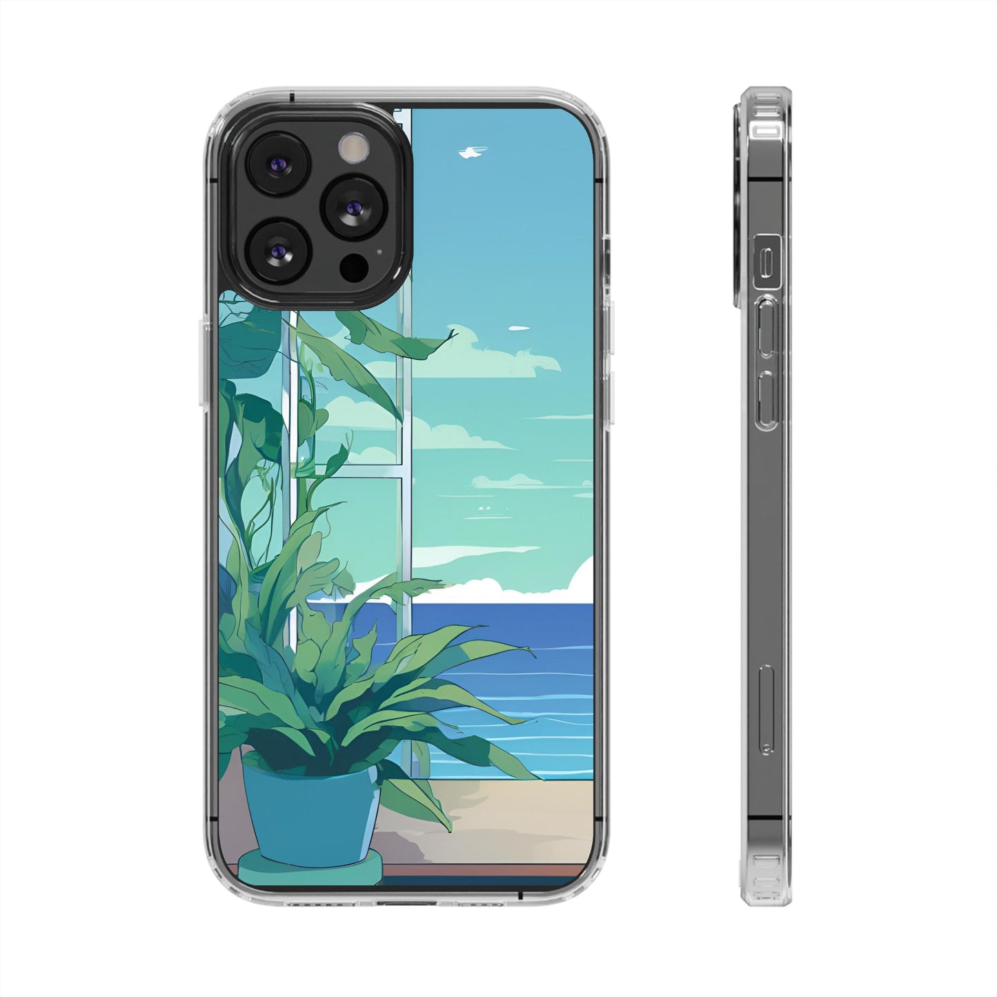 Tropical Ocean Clear Phone Case - Perfect Gift for Nature Lovers