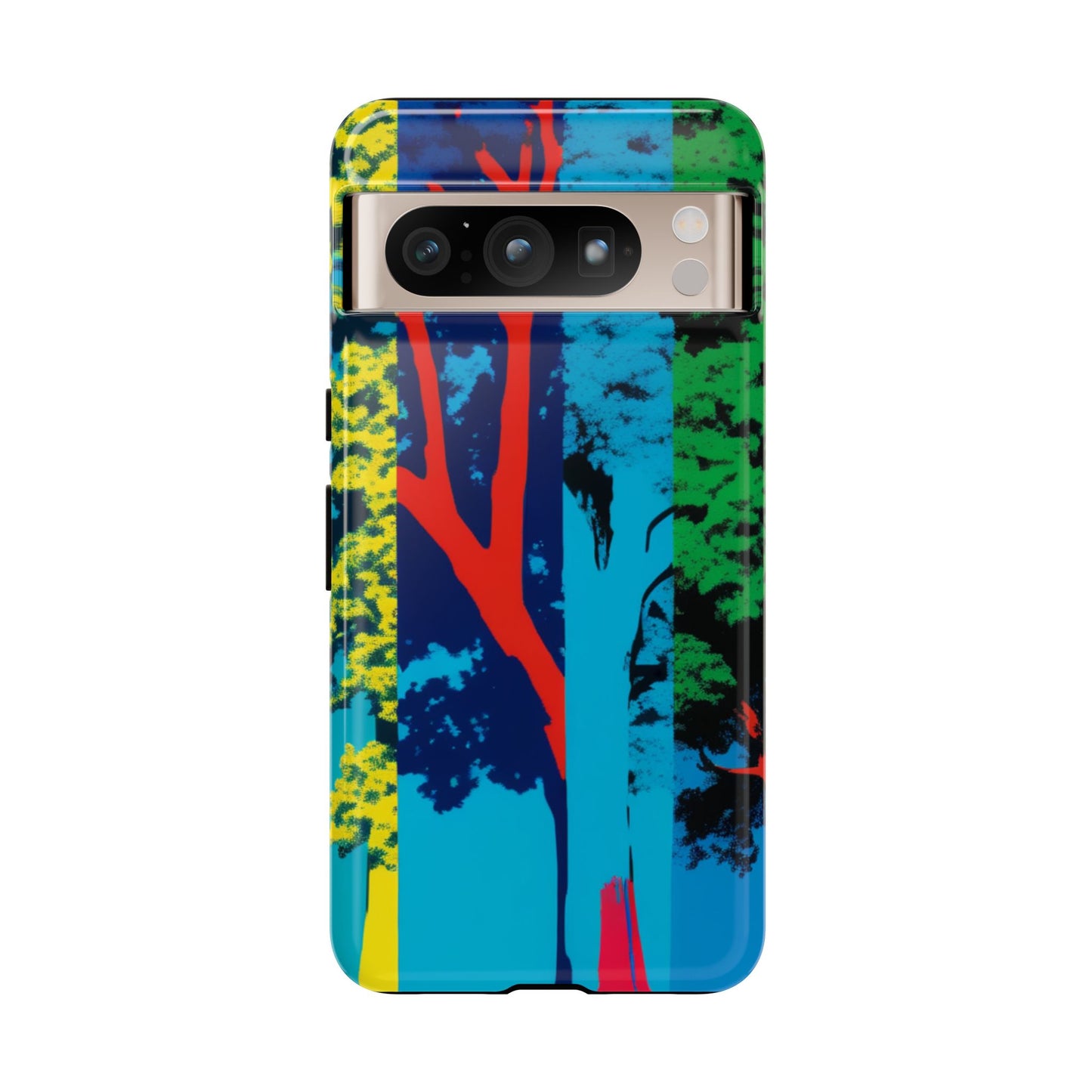 Phone Case - Colorful Forest Design Tough Case