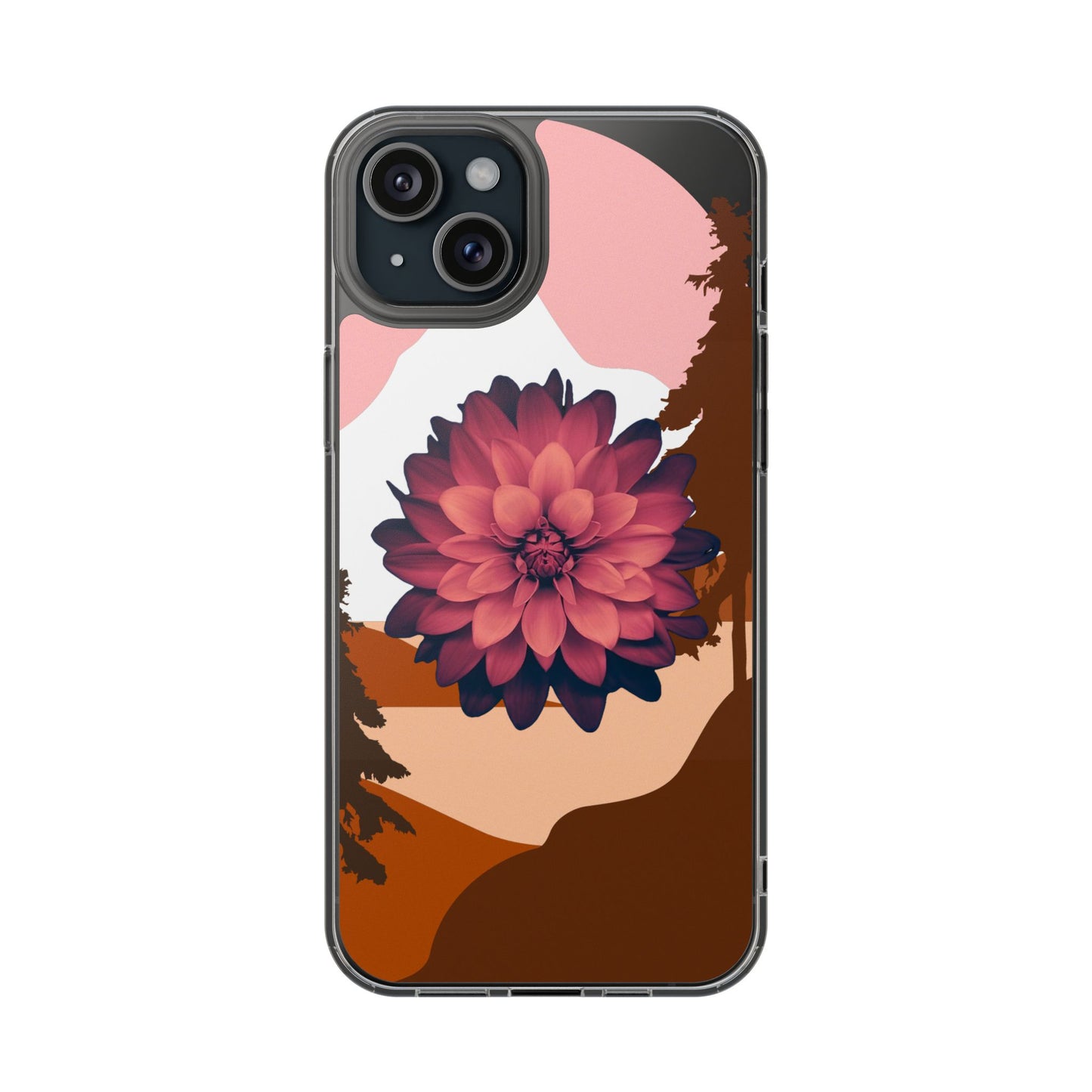 Floral Phone Case - Clear Protective Case with Flower Design