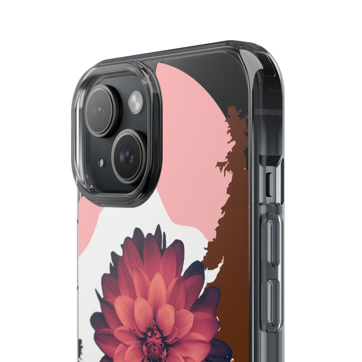 Floral Phone Case - Clear Protective Case with Flower Design