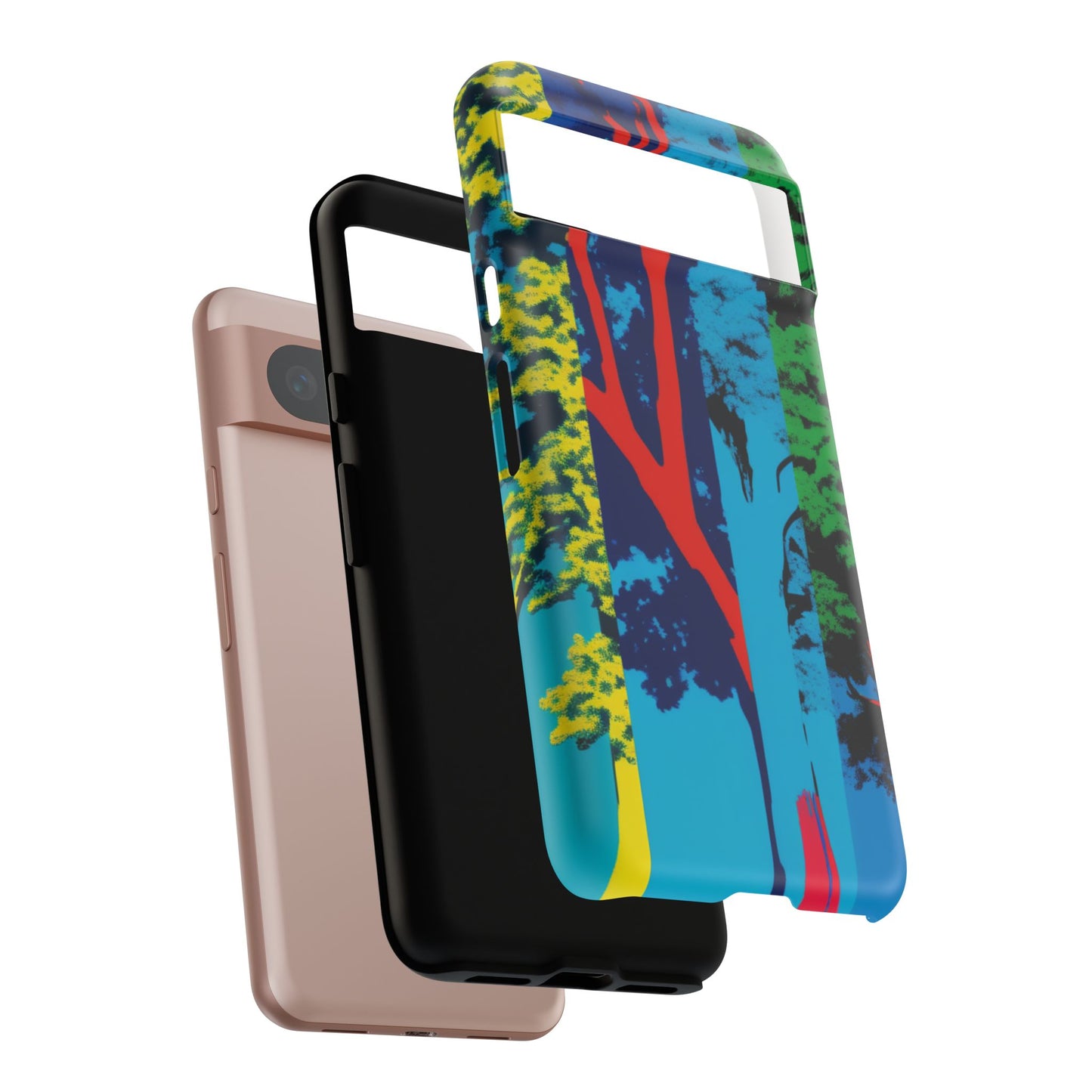 Phone Case - Colorful Forest Design Tough Case