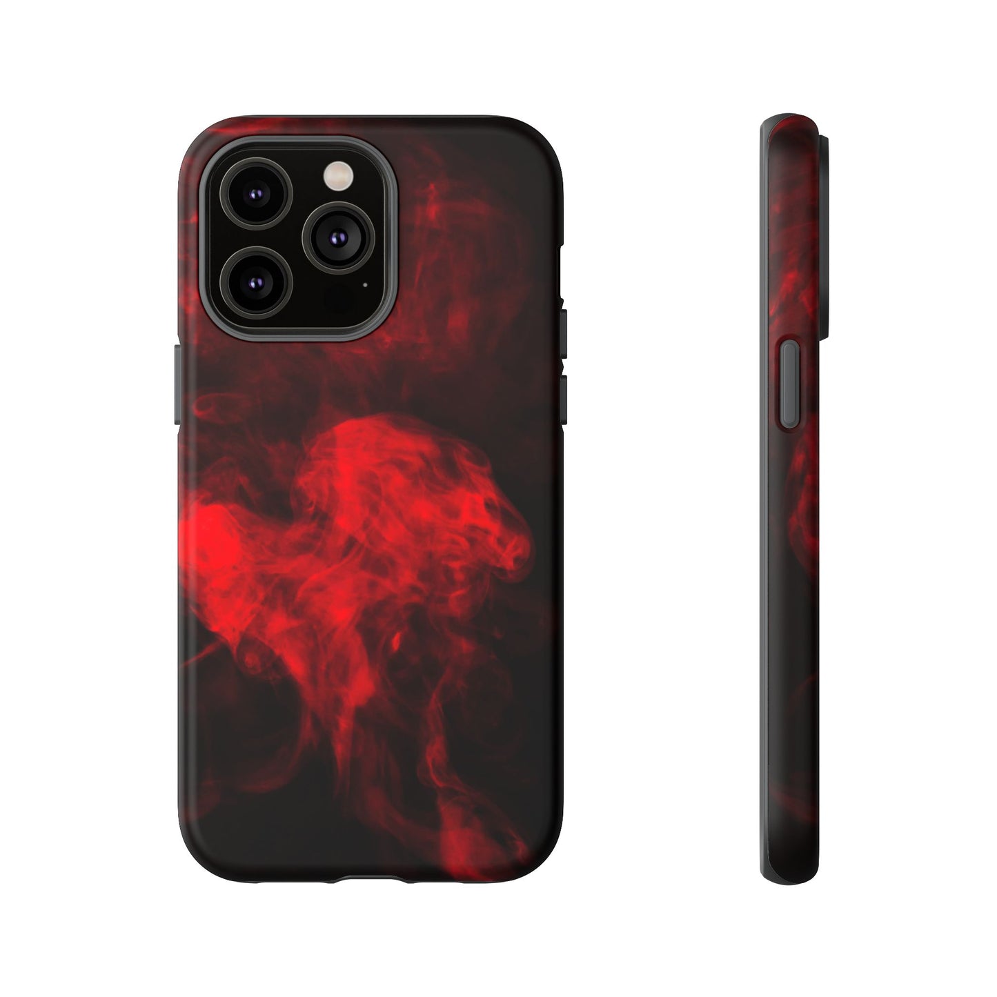 Bold Red Smoke Phone Case – Tough Cases for Protection and Style