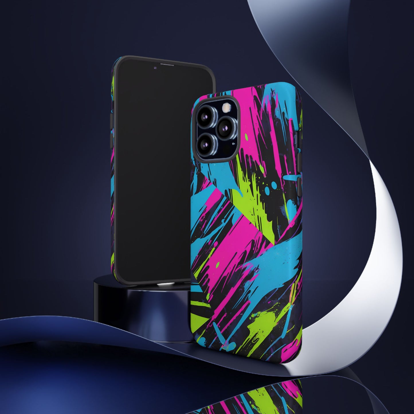 Vibrant Phone Case - Tough Cases with Bold Color Burst Design