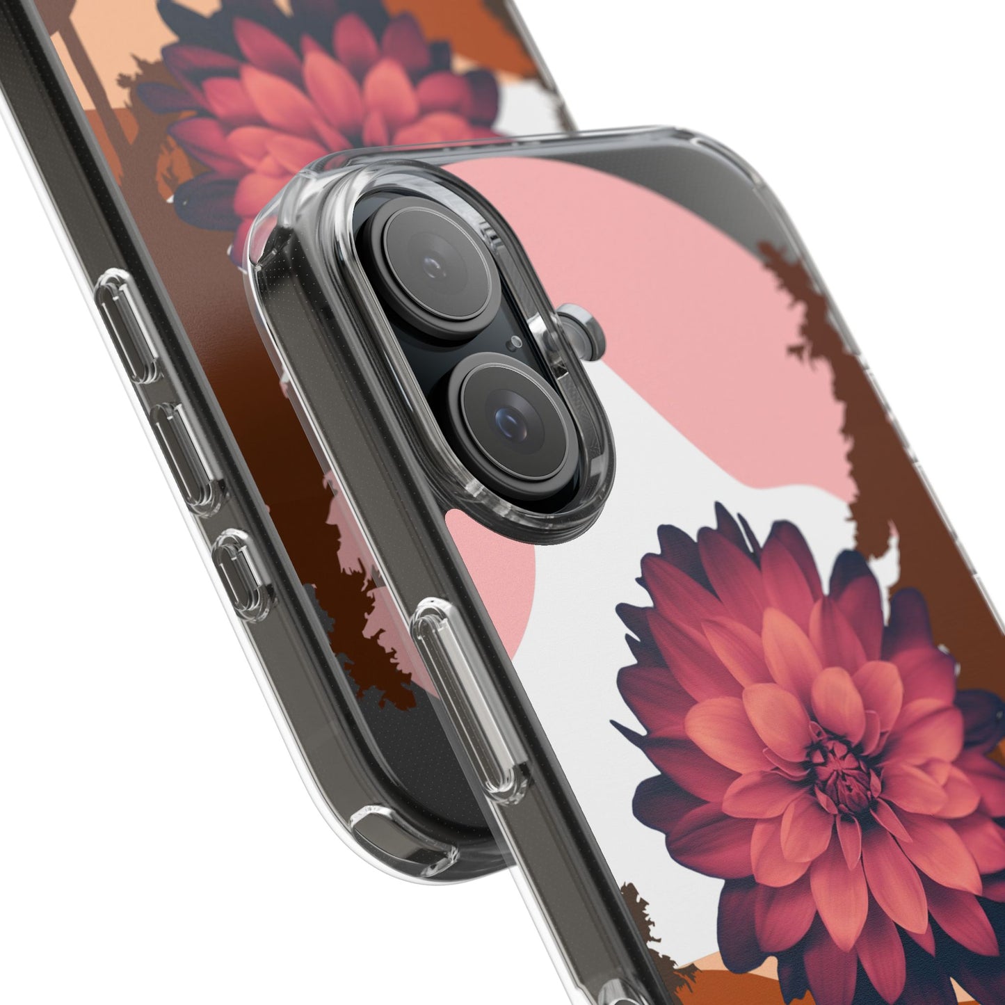 Floral Phone Case - Clear Protective Case with Flower Design