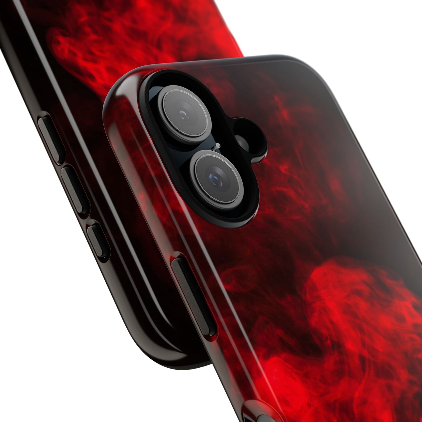 Bold Red Smoke Phone Case – Tough Cases for Protection and Style