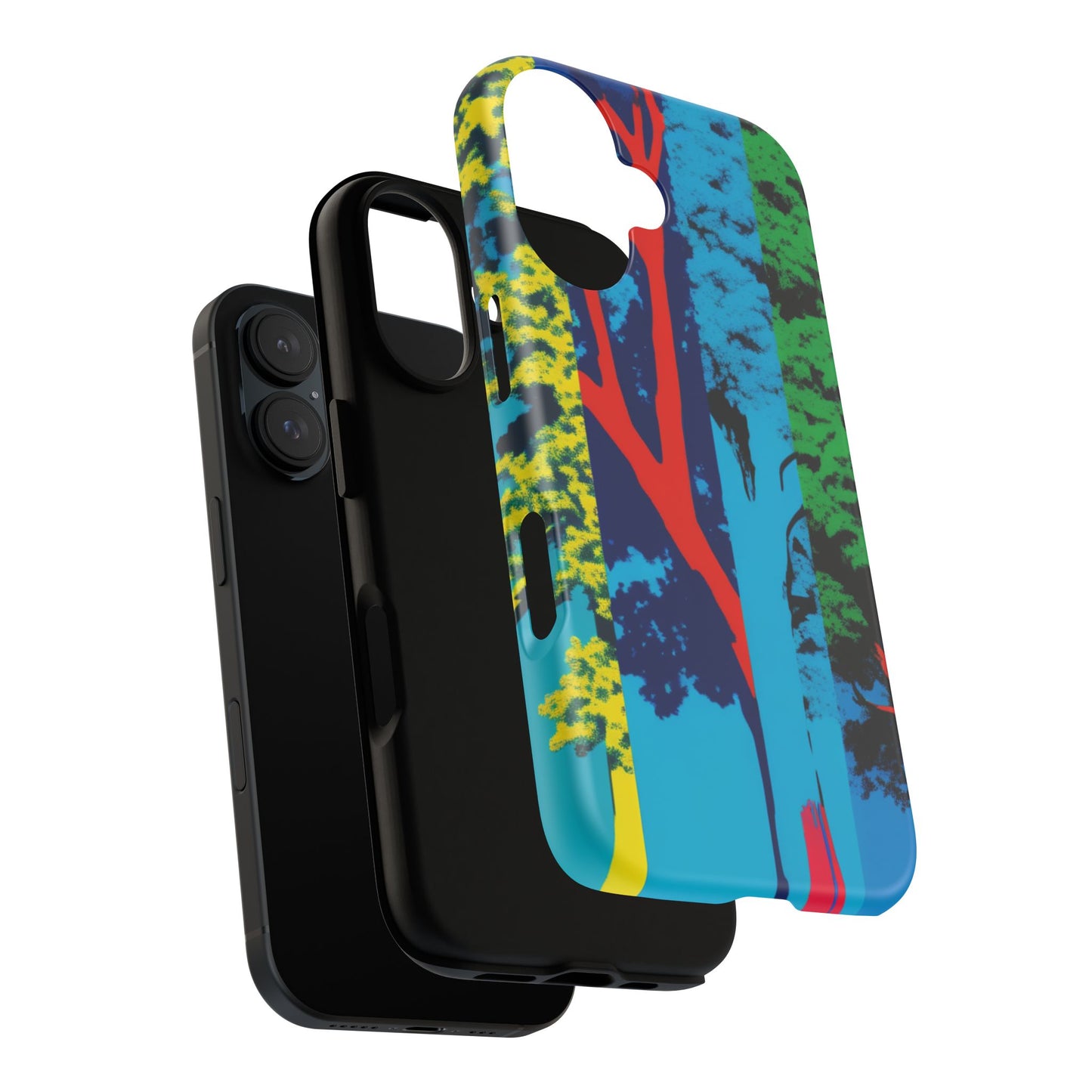 Phone Case - Colorful Forest Design Tough Case