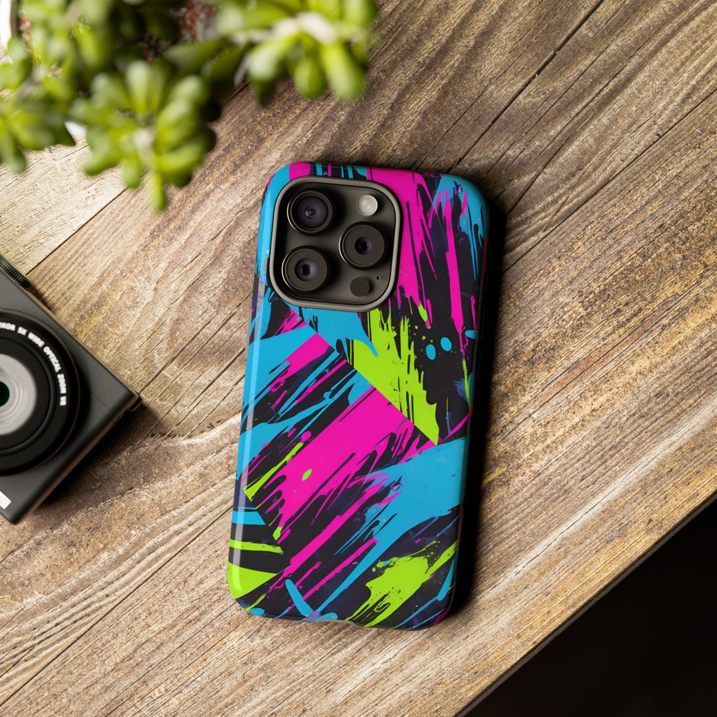 Vibrant Phone Case - Tough Cases with Bold Color Burst Design
