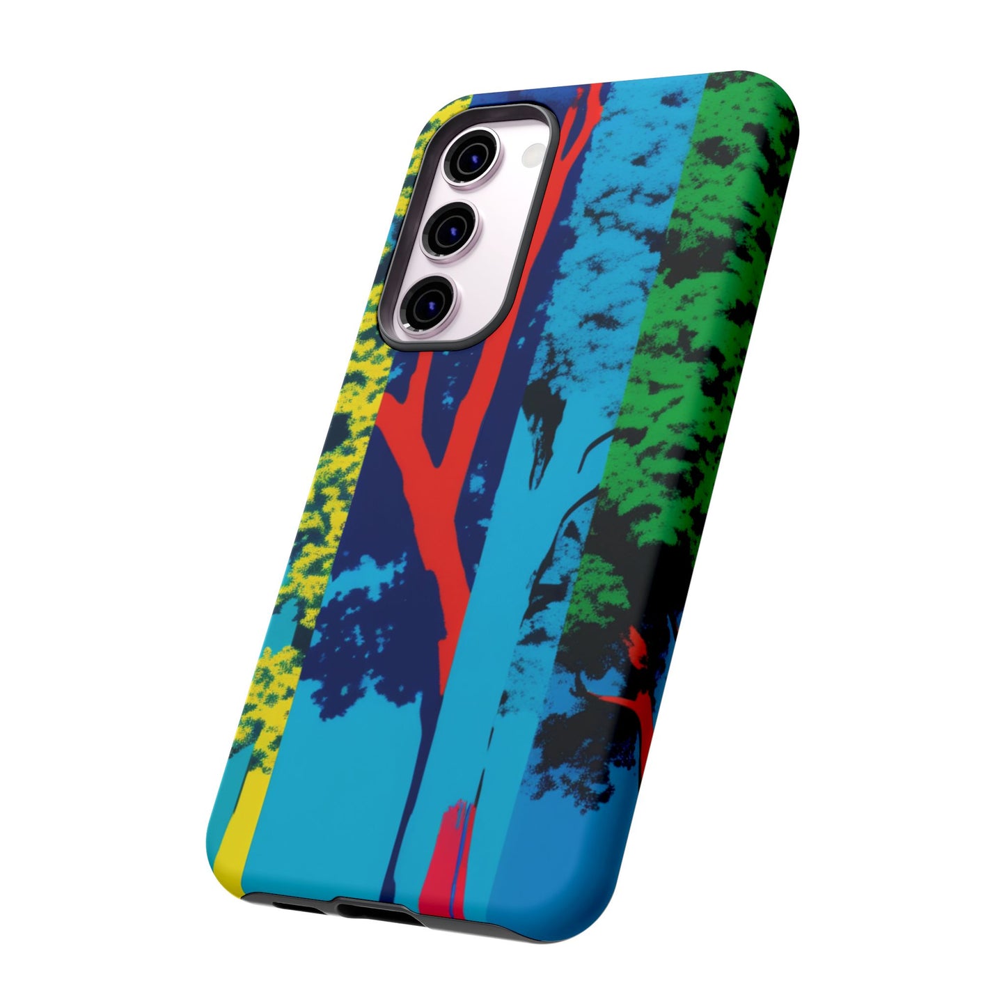 Phone Case - Colorful Forest Design Tough Case