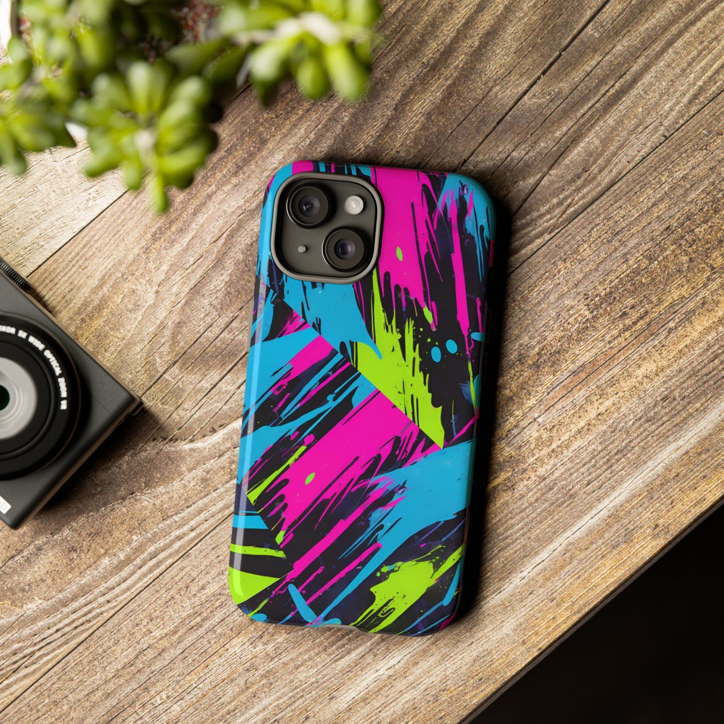 Vibrant Phone Case - Tough Cases with Bold Color Burst Design