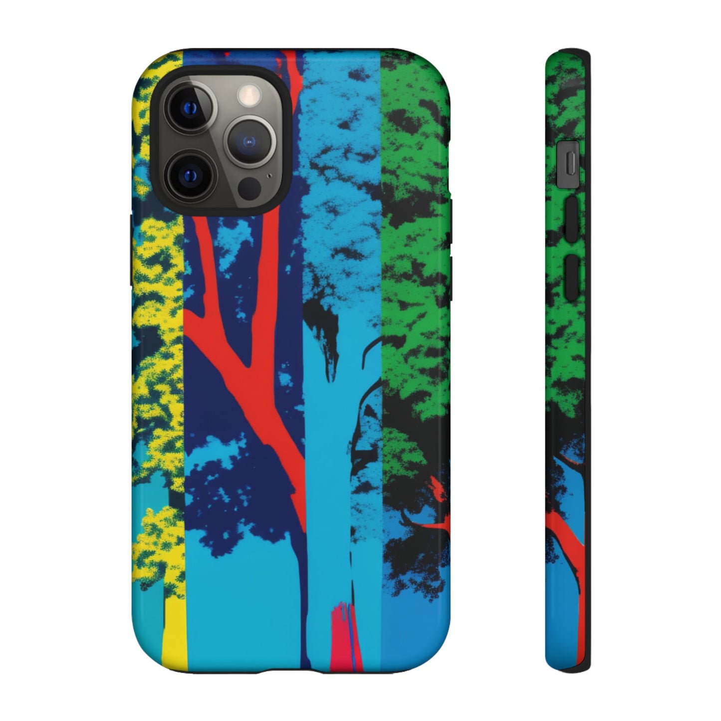 Phone Case - Colorful Forest Design Tough Case