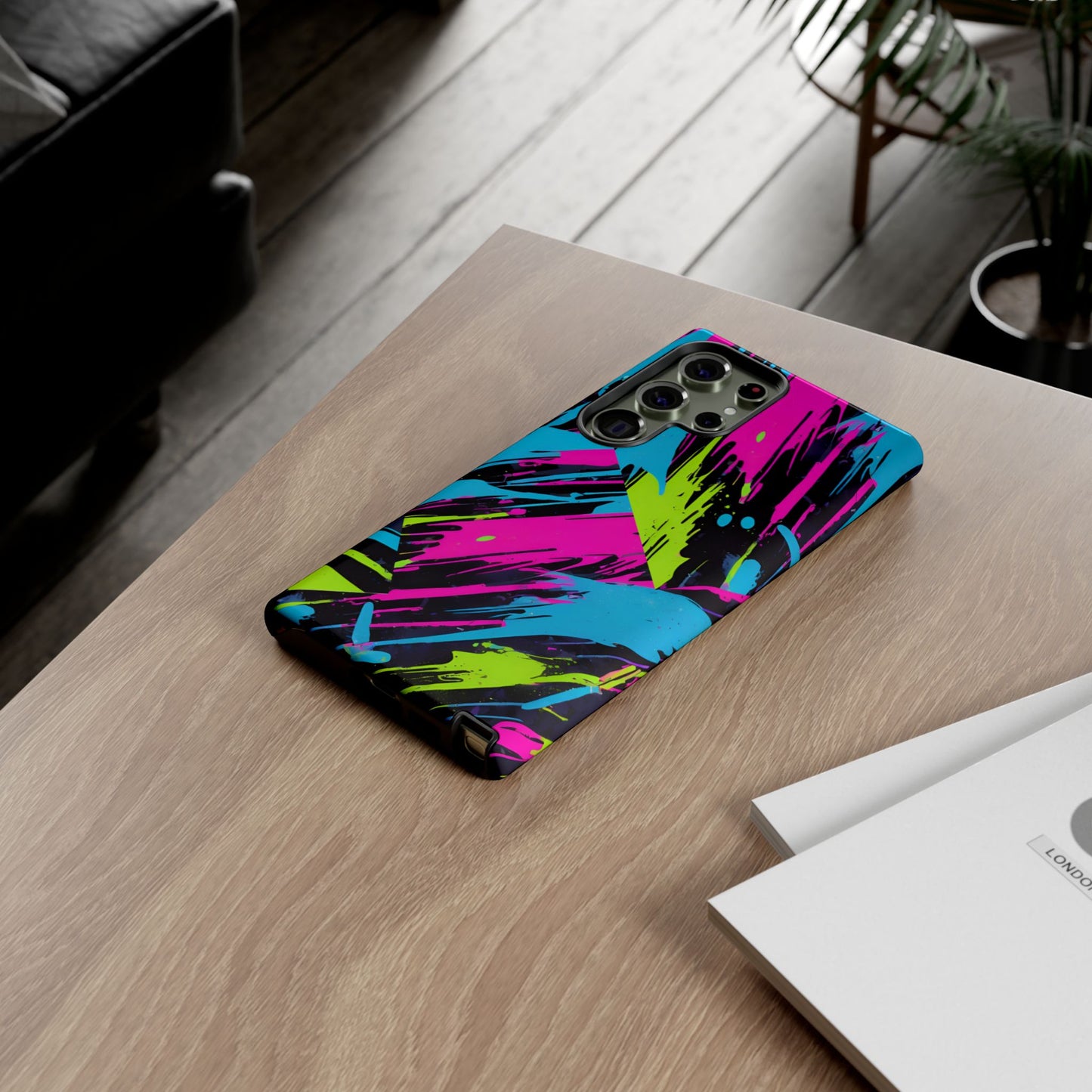 Vibrant Phone Case - Tough Cases with Bold Color Burst Design