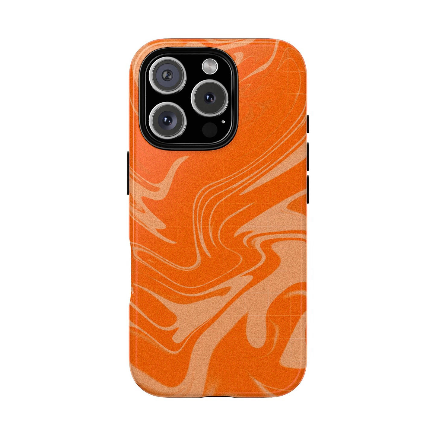 Stylish Orange Marble Phone Case - Tough Cases for Trendy Protection