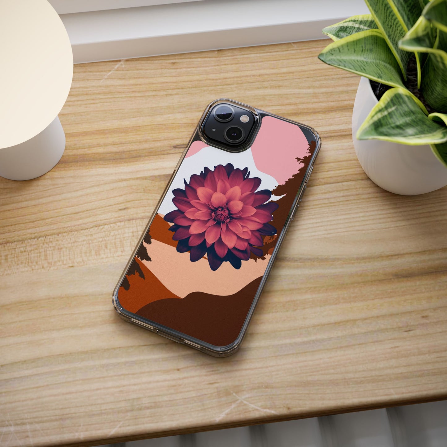Floral Phone Case - Clear Protective Case with Flower Design