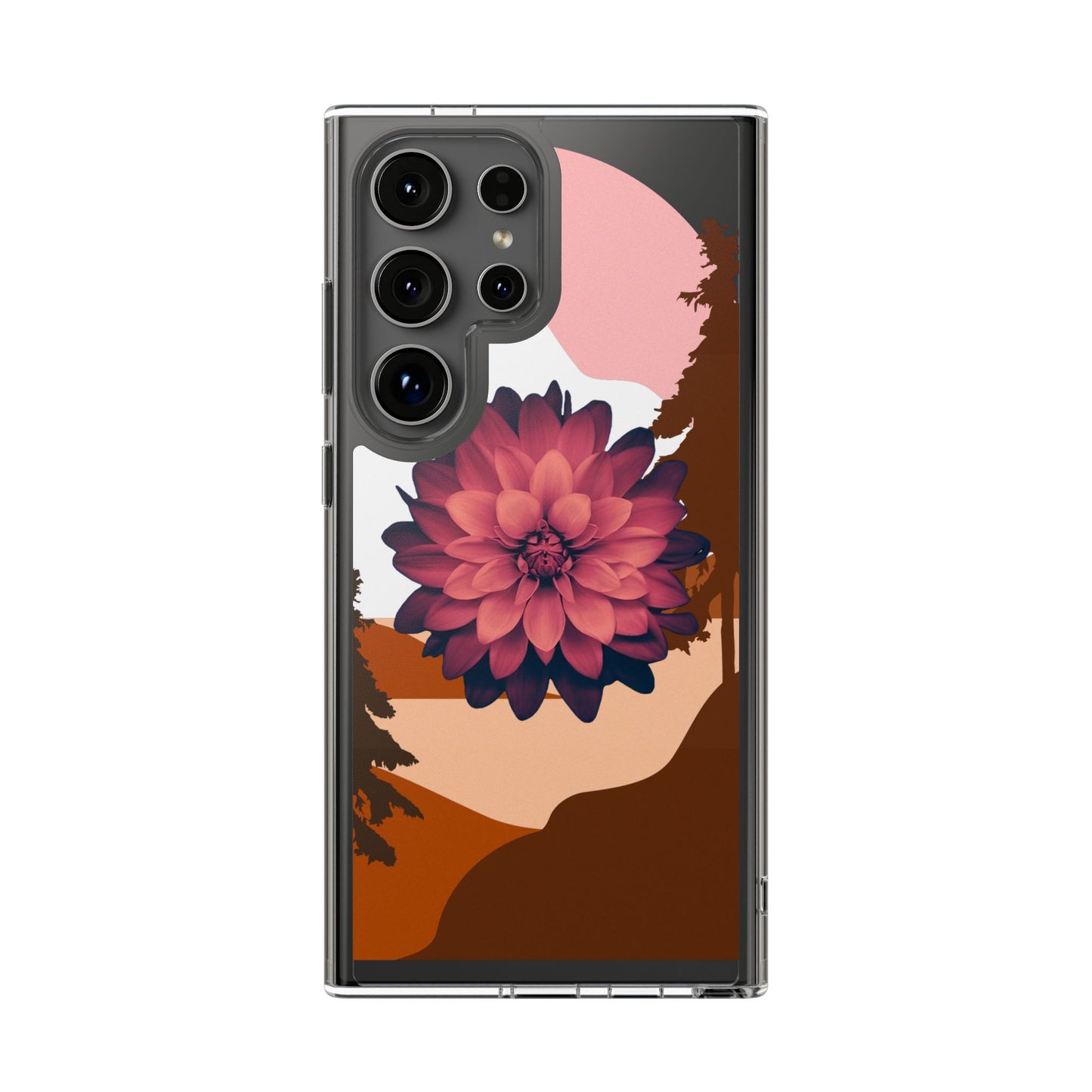 Floral Phone Case - Clear Protective Case with Flower Design