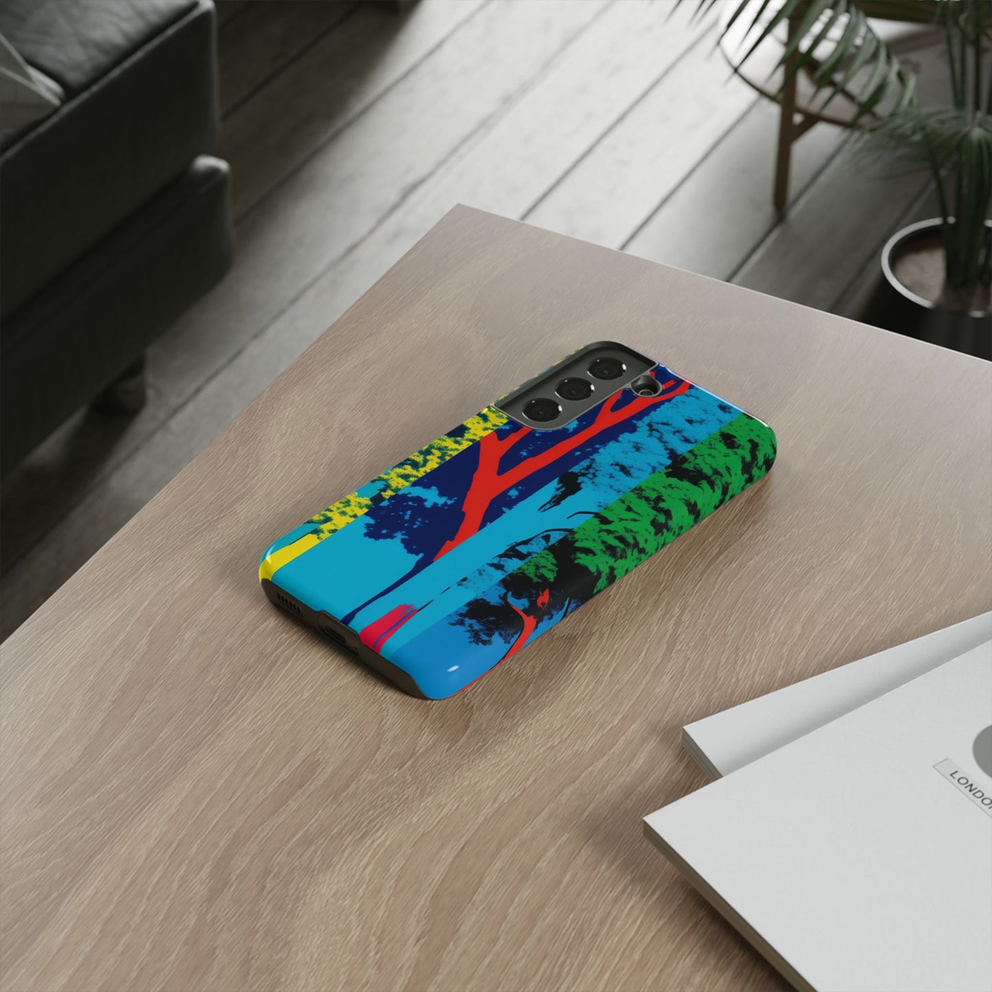 Phone Case - Colorful Forest Design Tough Case