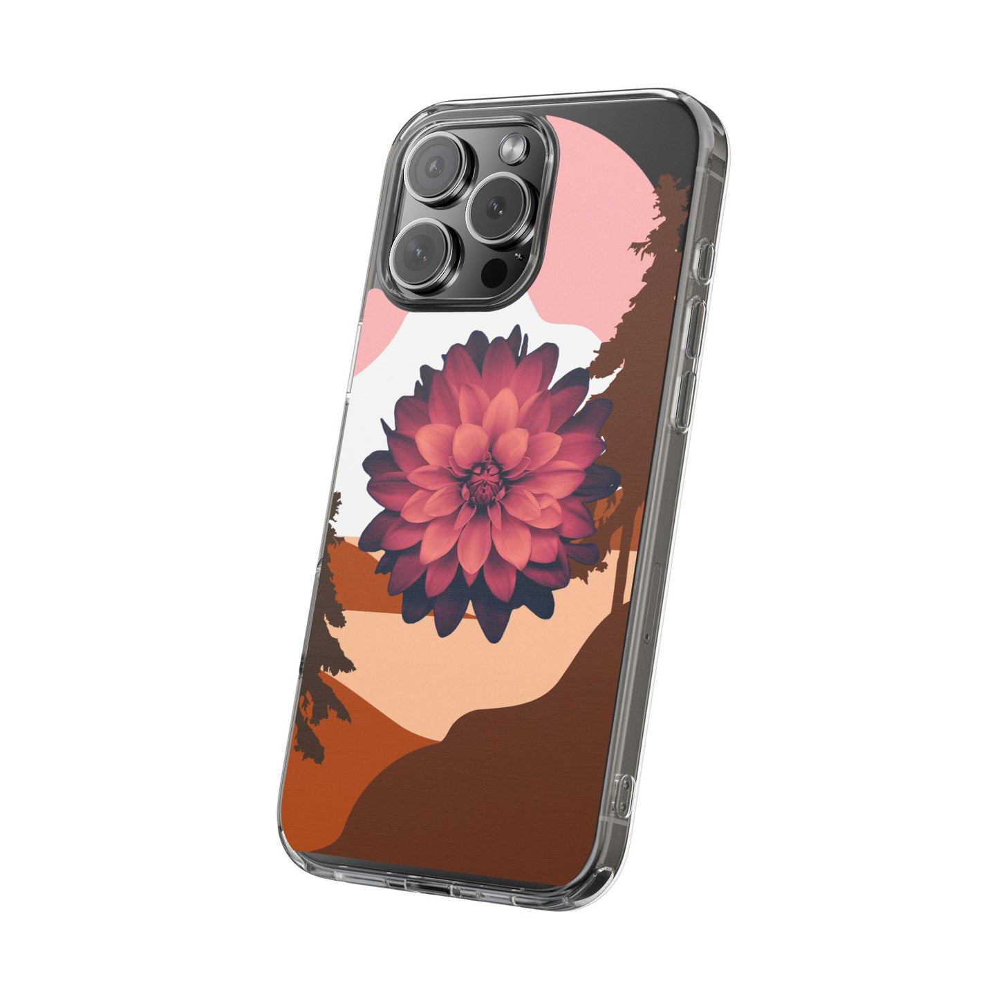 Floral Phone Case - Clear Protective Case with Flower Design