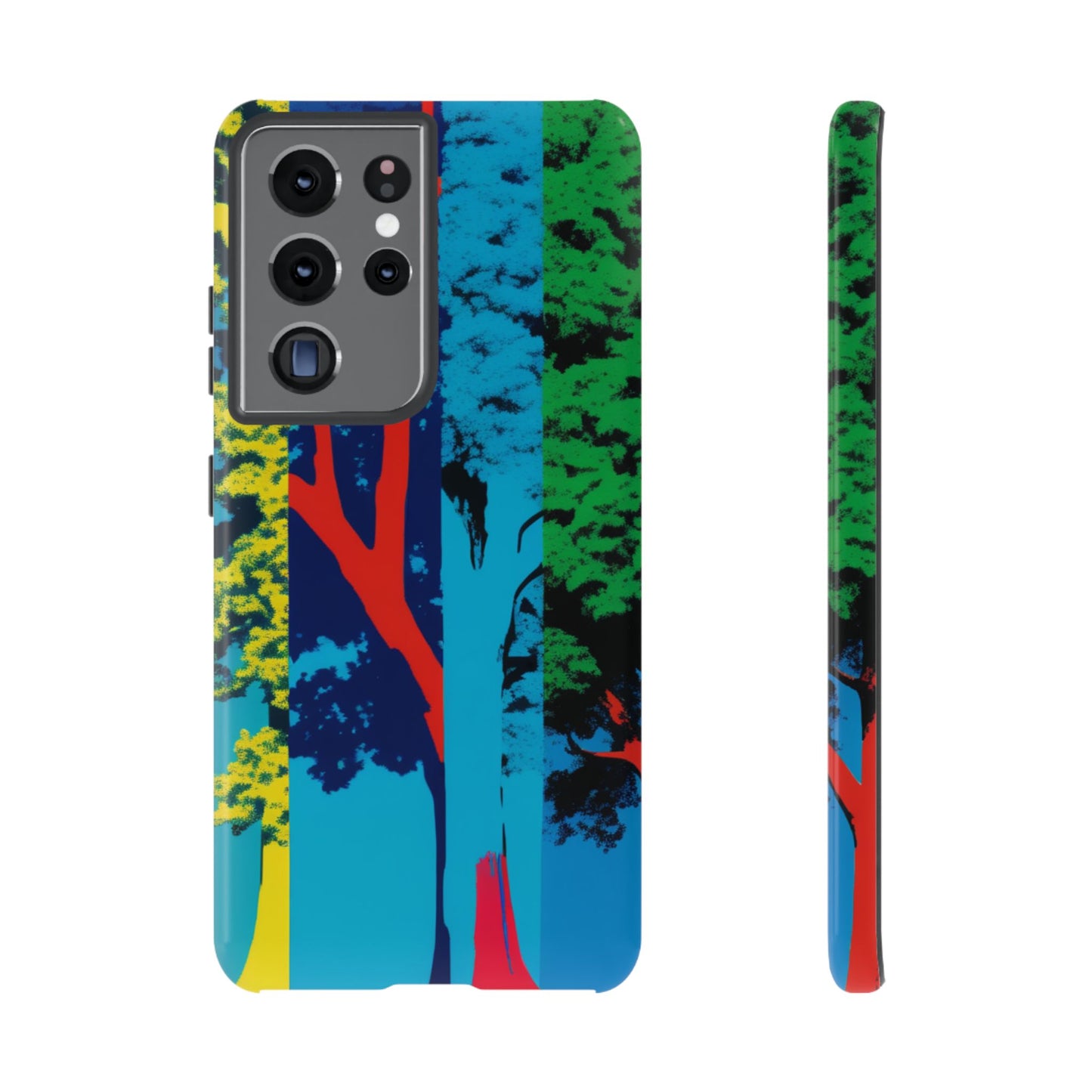 Phone Case - Colorful Forest Design Tough Case