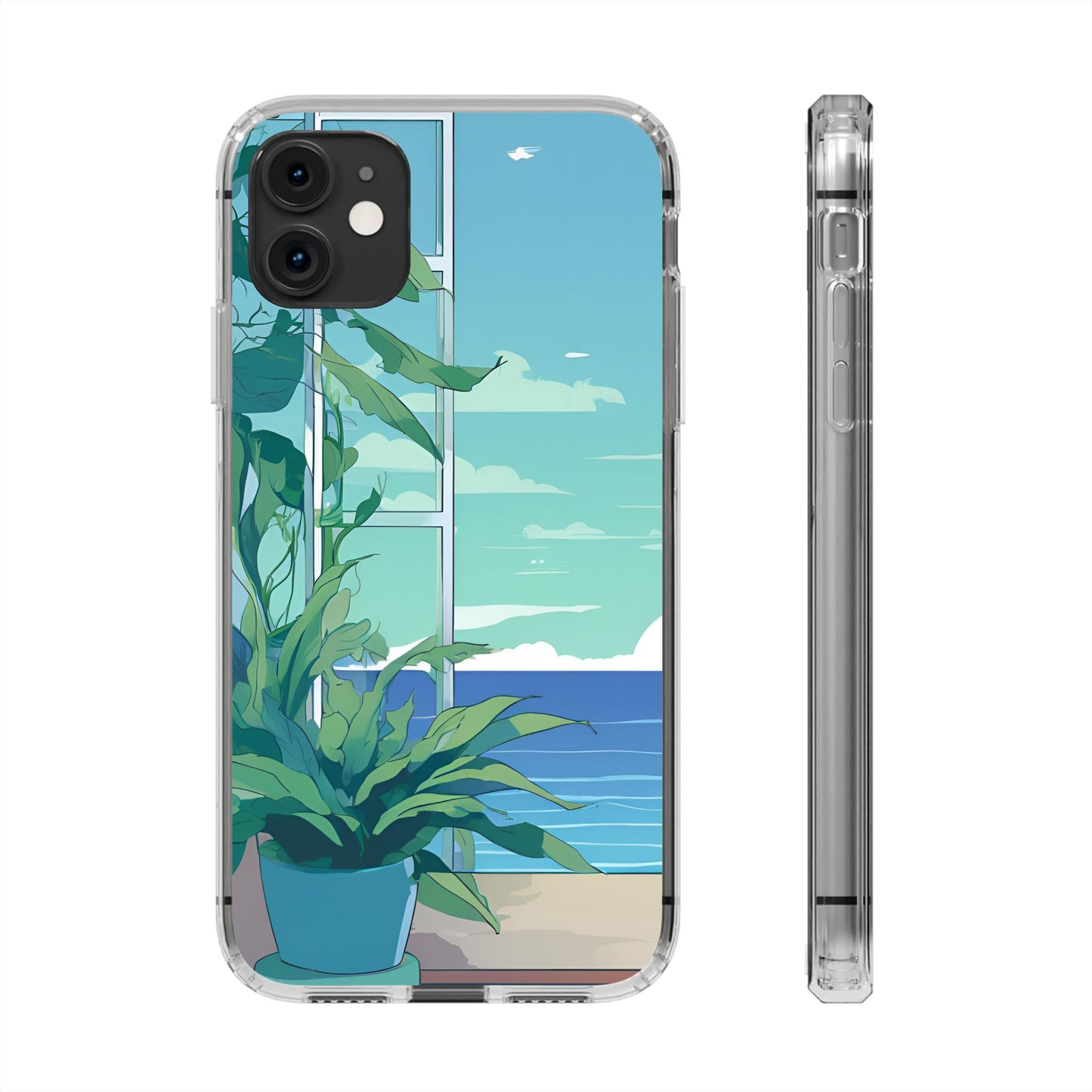 Tropical Ocean Clear Phone Case - Perfect Gift for Nature Lovers