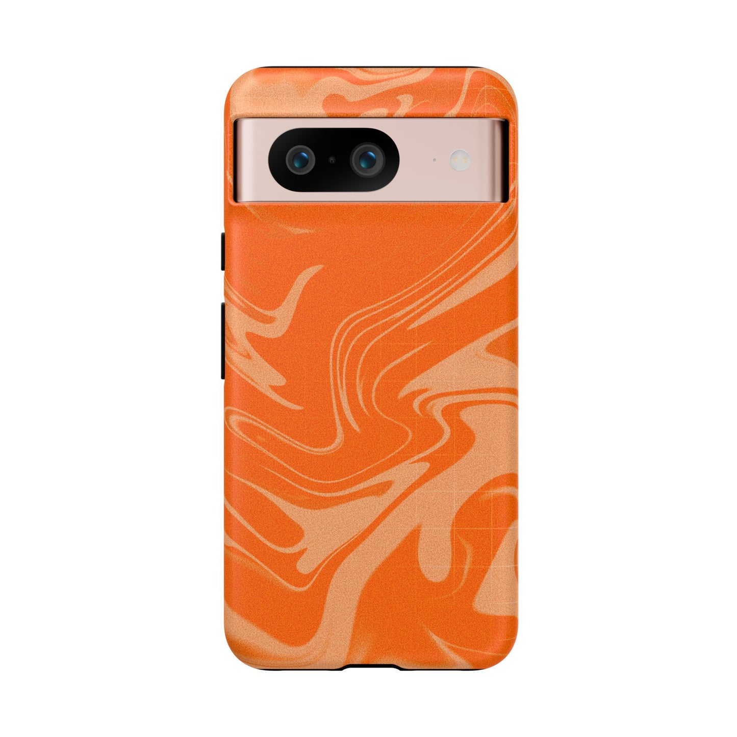 Stylish Orange Marble Phone Case - Tough Cases for Trendy Protection