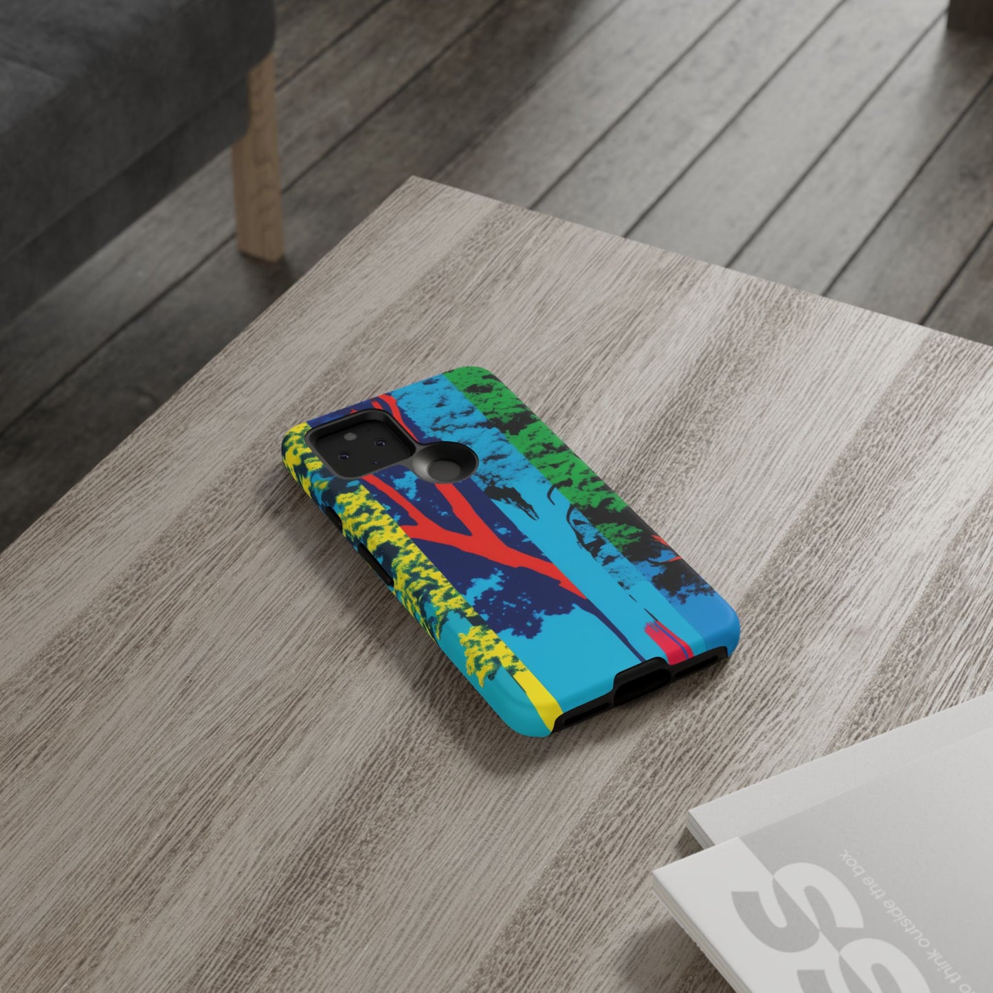Phone Case - Colorful Forest Design Tough Case
