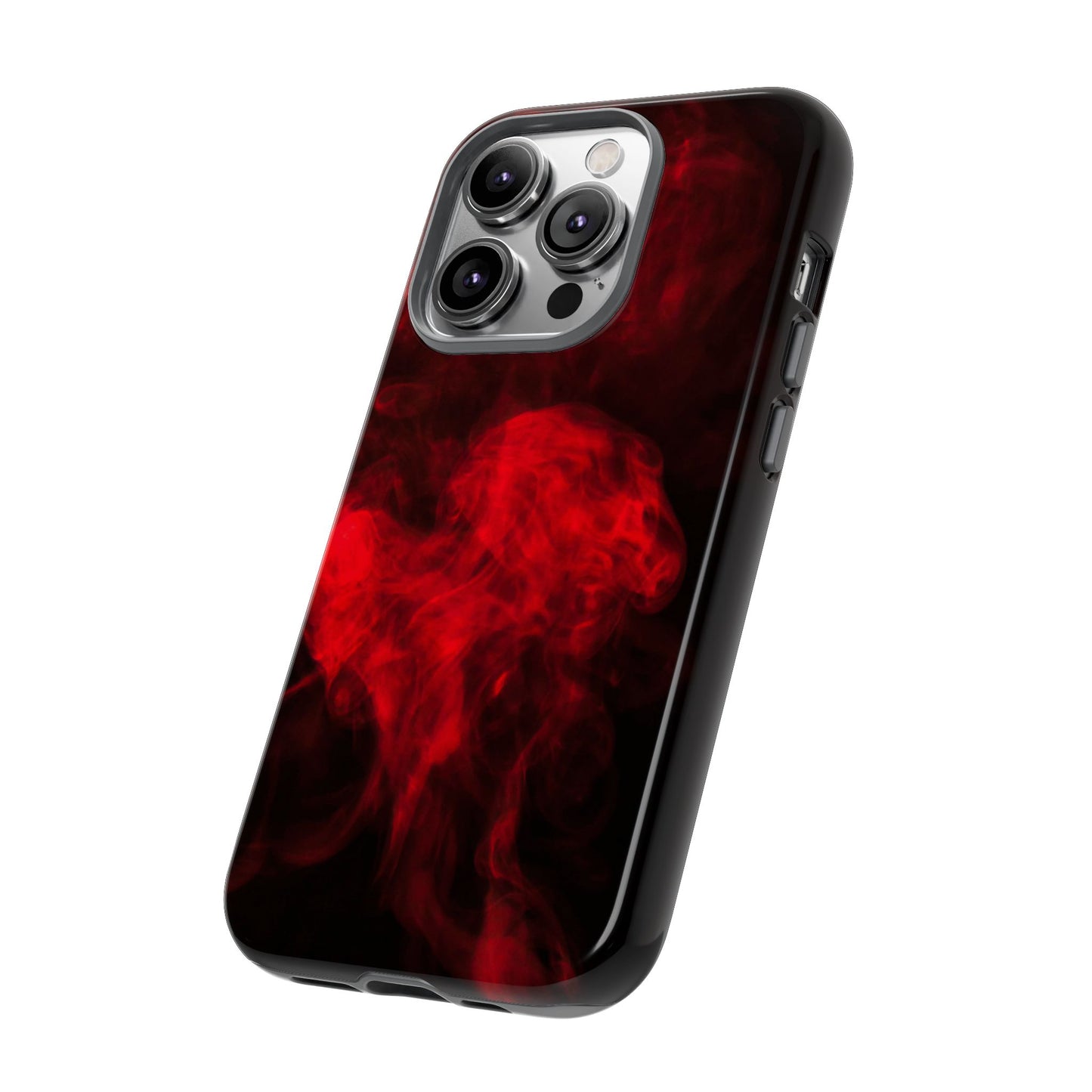 Bold Red Smoke Phone Case – Tough Cases for Protection and Style