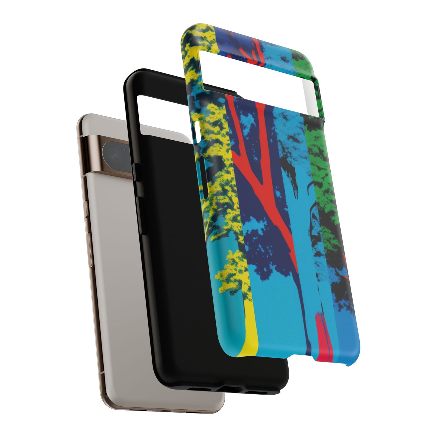 Phone Case - Colorful Forest Design Tough Case