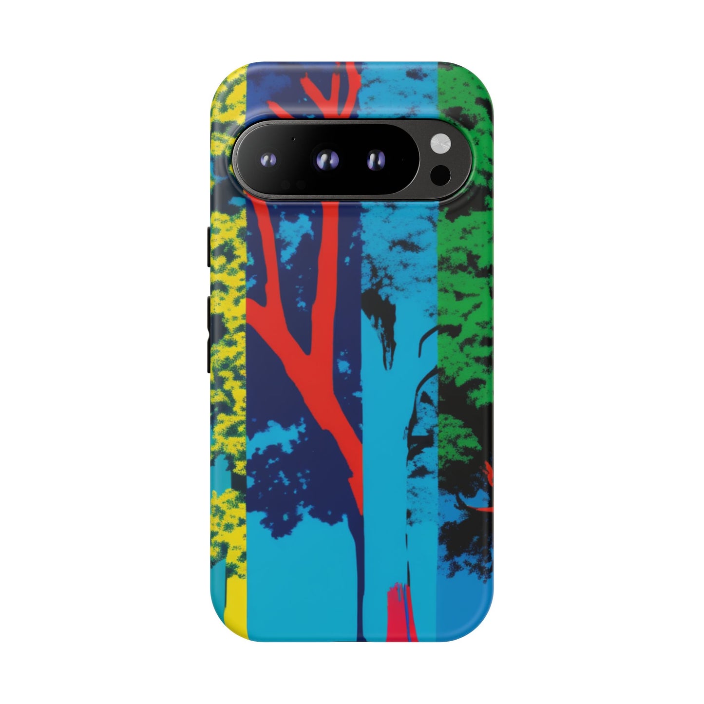 Phone Case - Colorful Forest Design Tough Case