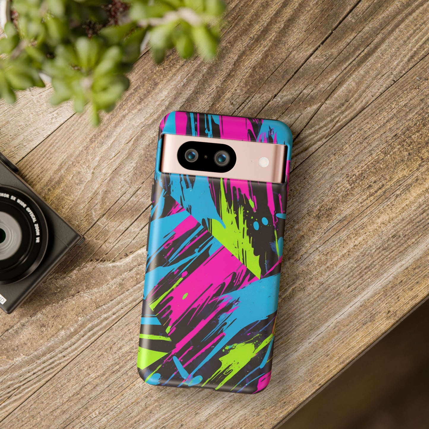 Vibrant Phone Case - Tough Cases with Bold Color Burst Design