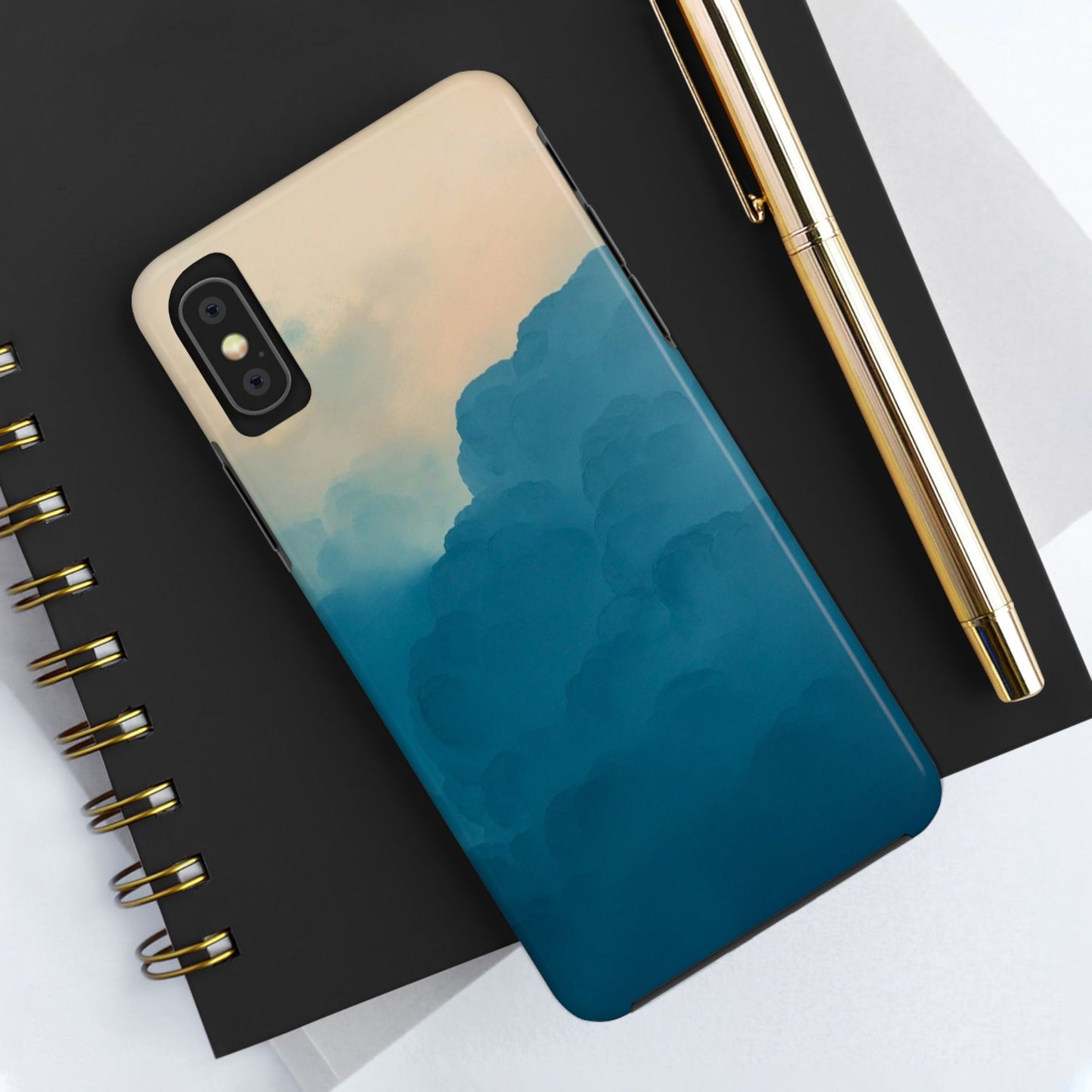 Serene Cloud Tough Phone Case - Durable Protection with Soothing Aesthetic
