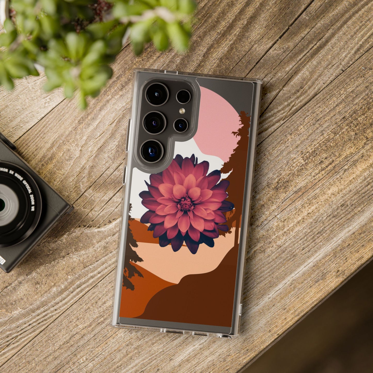 Floral Phone Case - Clear Protective Case with Flower Design