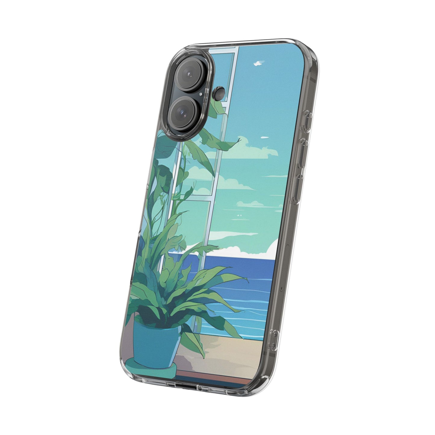 Tropical Ocean Clear Phone Case - Perfect Gift for Nature Lovers