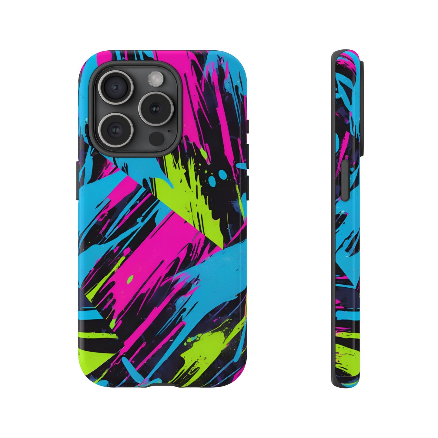 Vibrant Phone Case - Tough Cases with Bold Color Burst Design