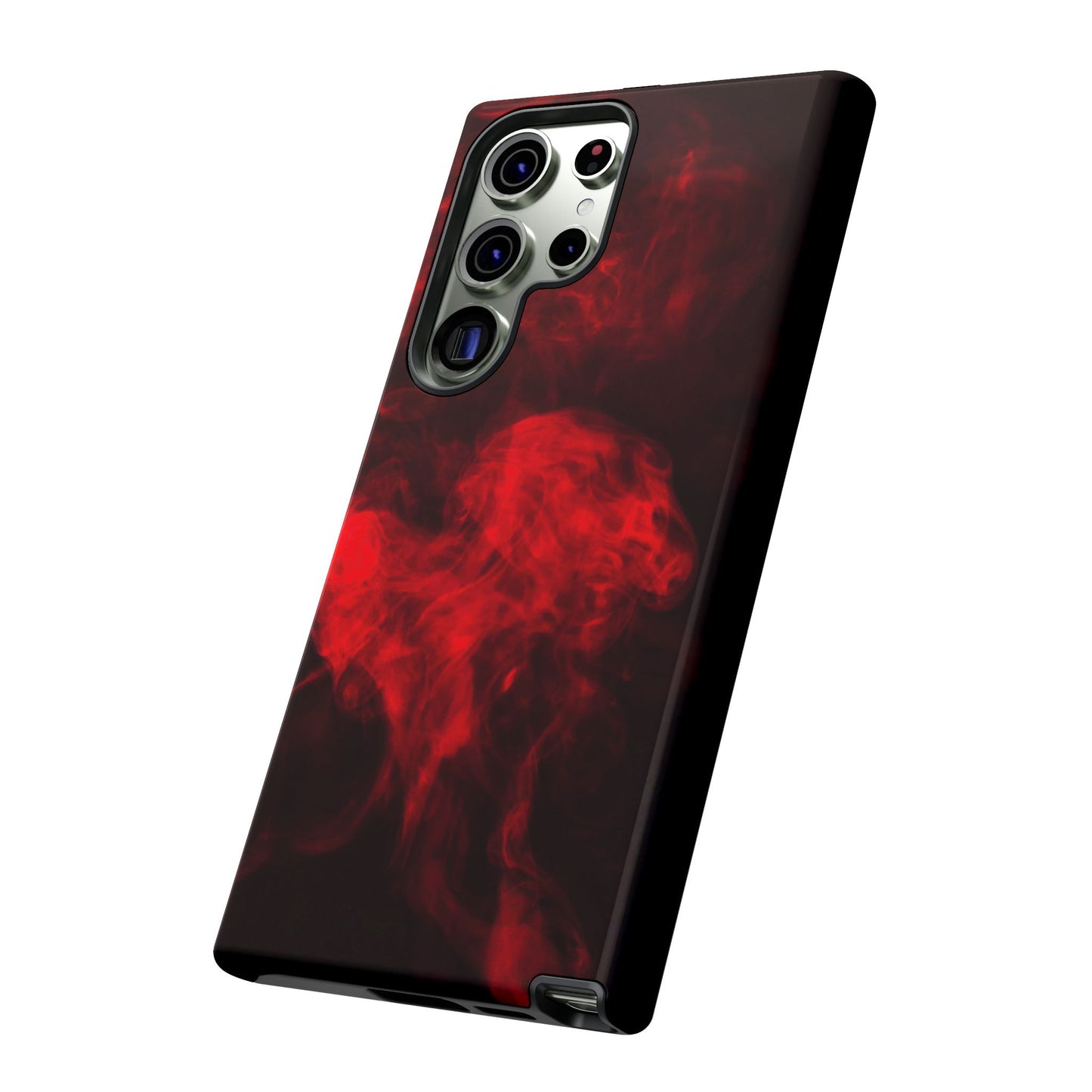 Bold Red Smoke Phone Case – Tough Cases for Protection and Style