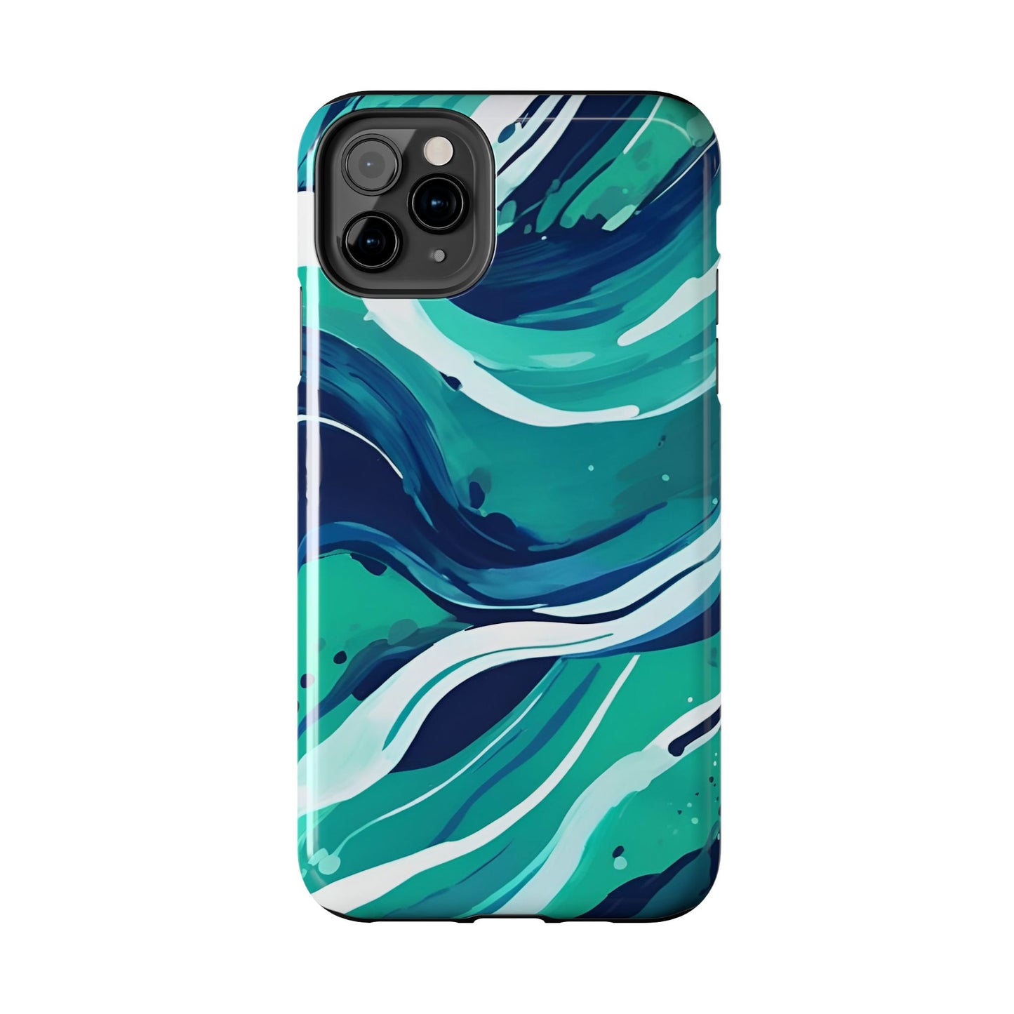 Ocean Wave Tough Phone Case - Durable Protection