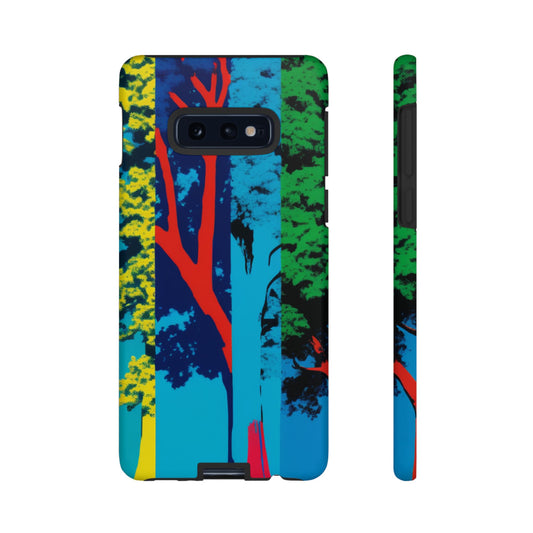 Phone Case - Colorful Forest Design Tough Case