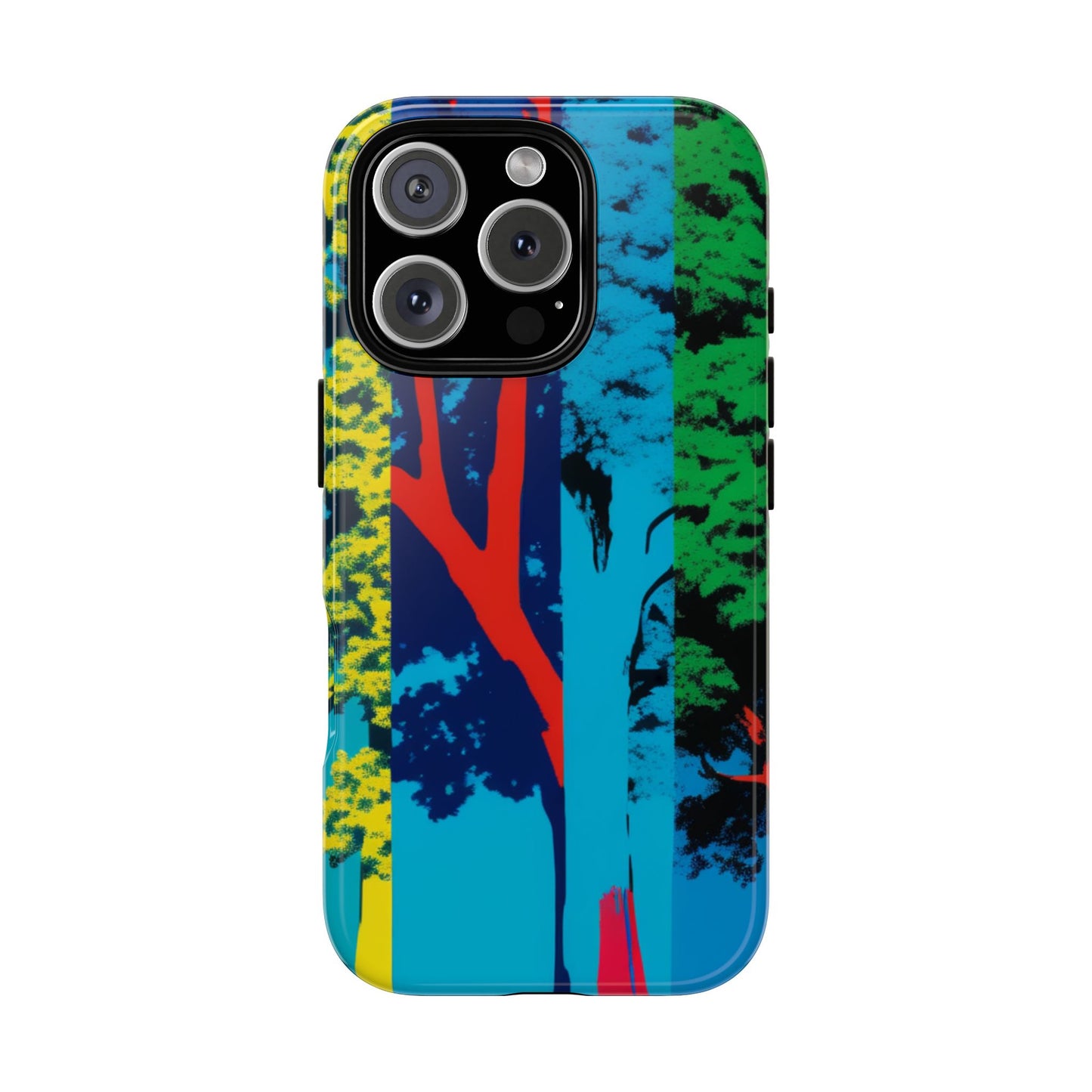 Phone Case - Colorful Forest Design Tough Case