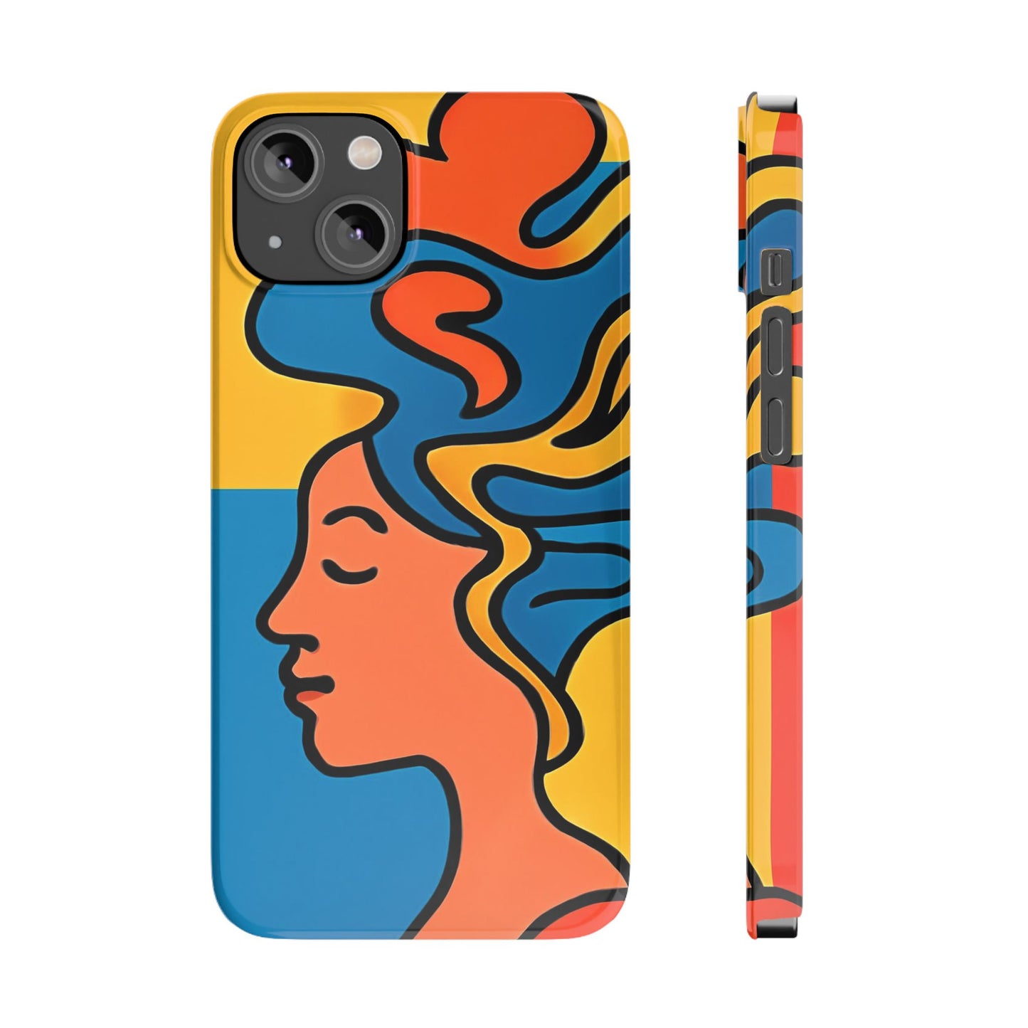 Stylish Slim Phone Cases with Colorful Abstract Design