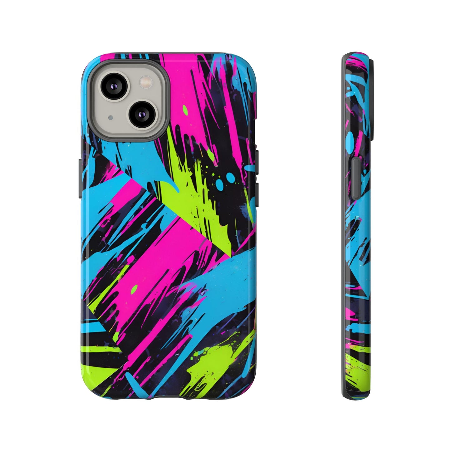 Vibrant Phone Case - Tough Cases with Bold Color Burst Design