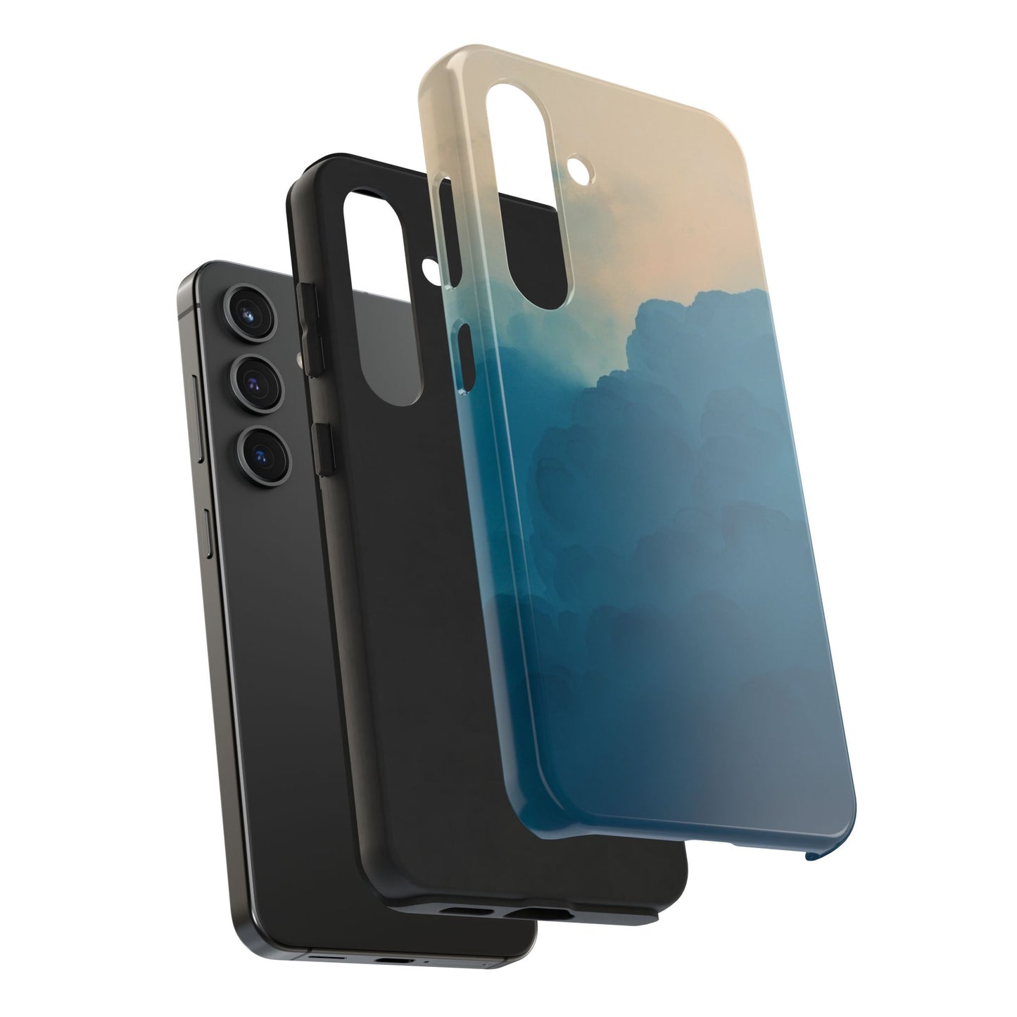 Serene Cloud Tough Phone Case - Durable Protection with Soothing Aesthetic
