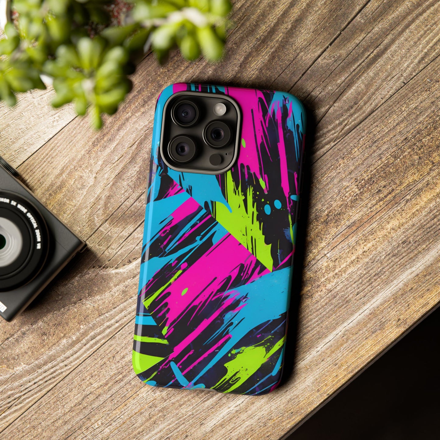 Vibrant Phone Case - Tough Cases with Bold Color Burst Design