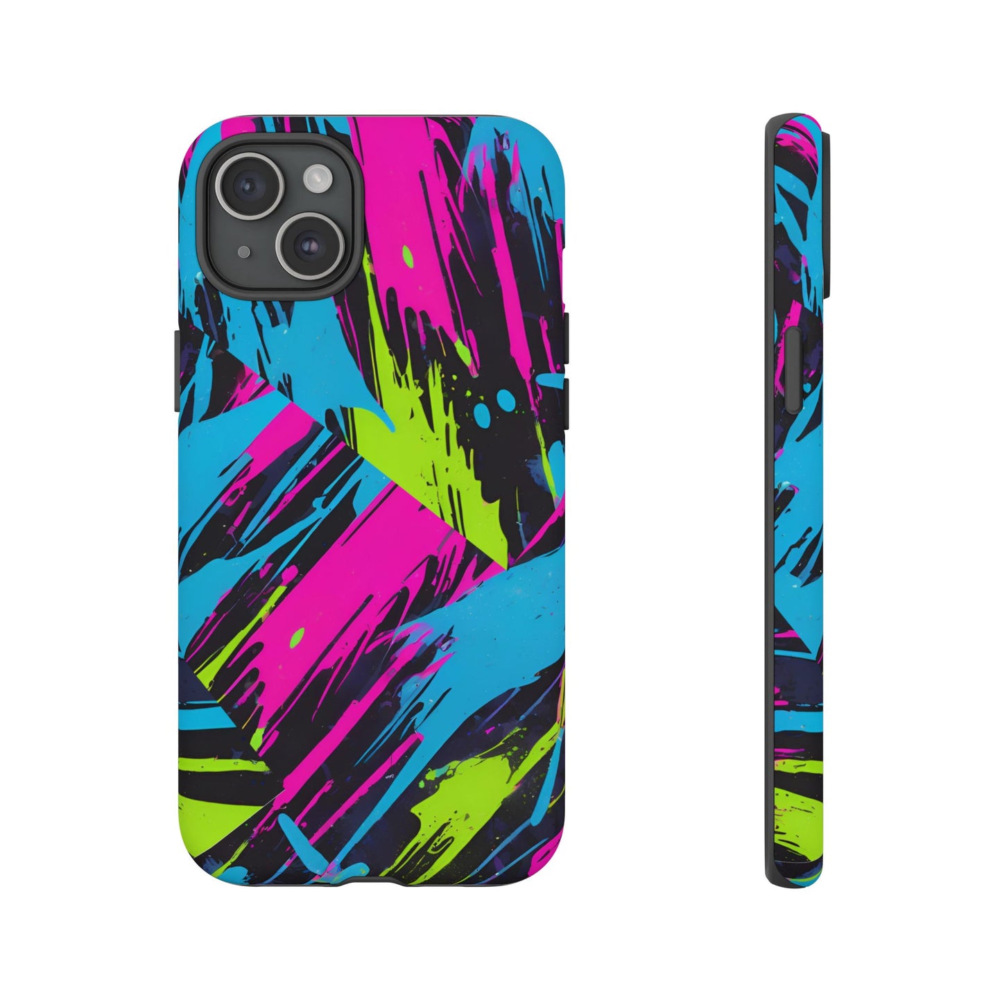 Vibrant Phone Case - Tough Cases with Bold Color Burst Design