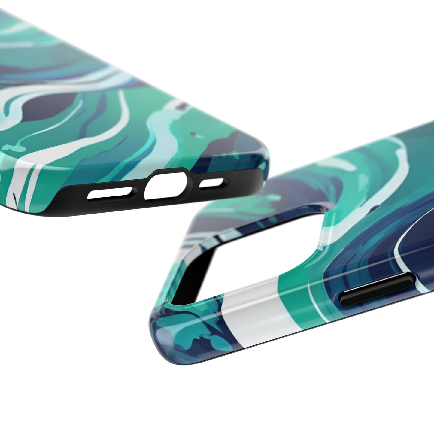 Ocean Wave Tough Phone Case - Durable Protection